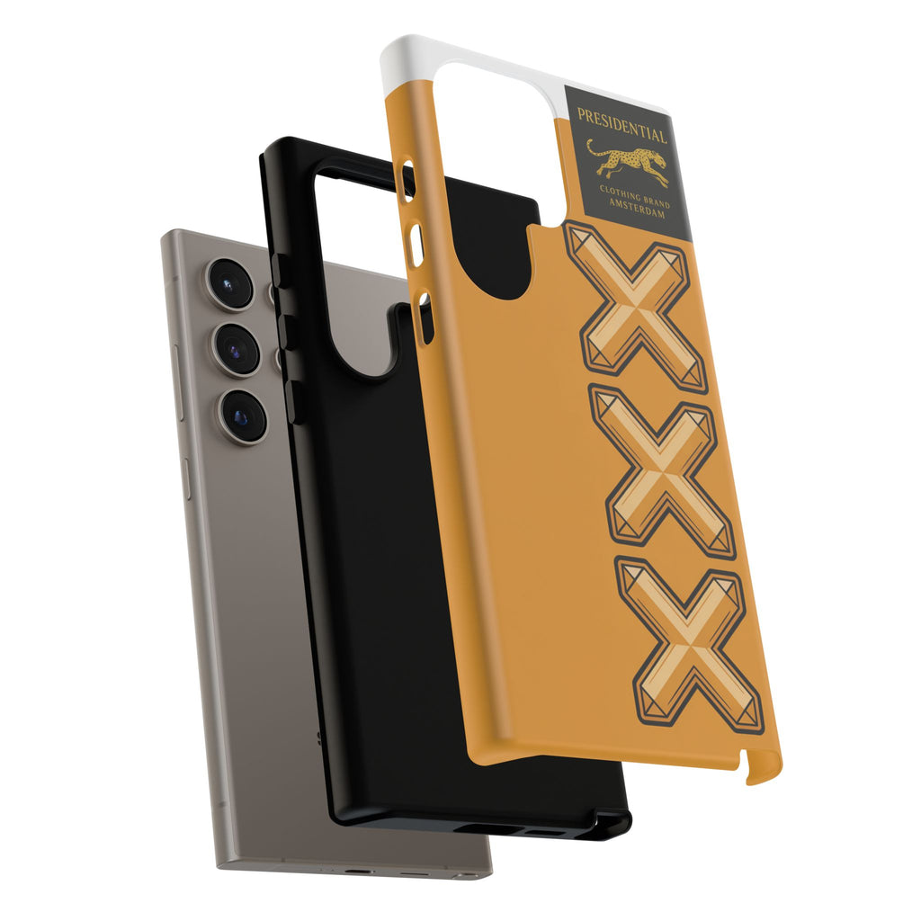 Amsterdam XXX Gold Tough Phone Case – Presidential Lion Design