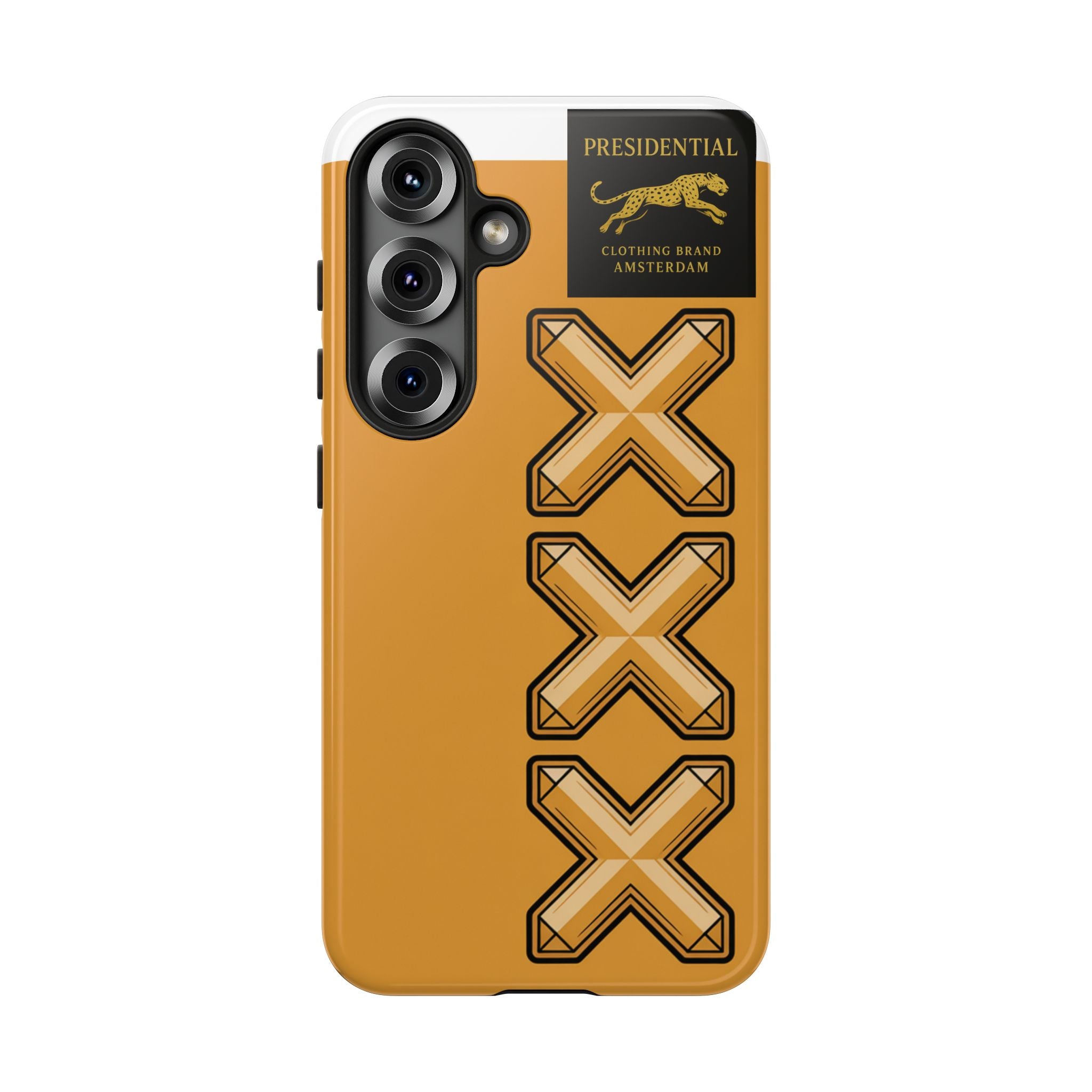 Amsterdam XXX Gold Tough Phone Case – Presidential Lion Design