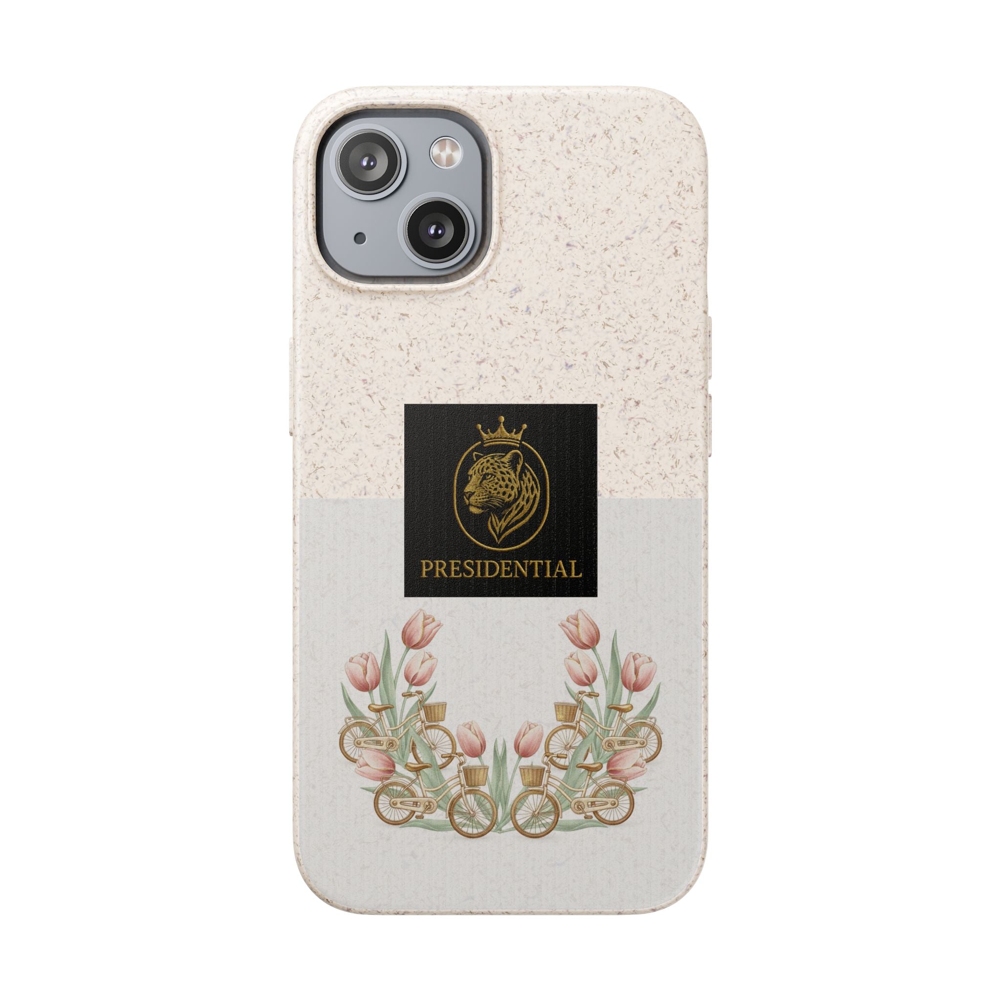 Biodegradable Phone Case — Presidential Lion Crest with Floral Wreath