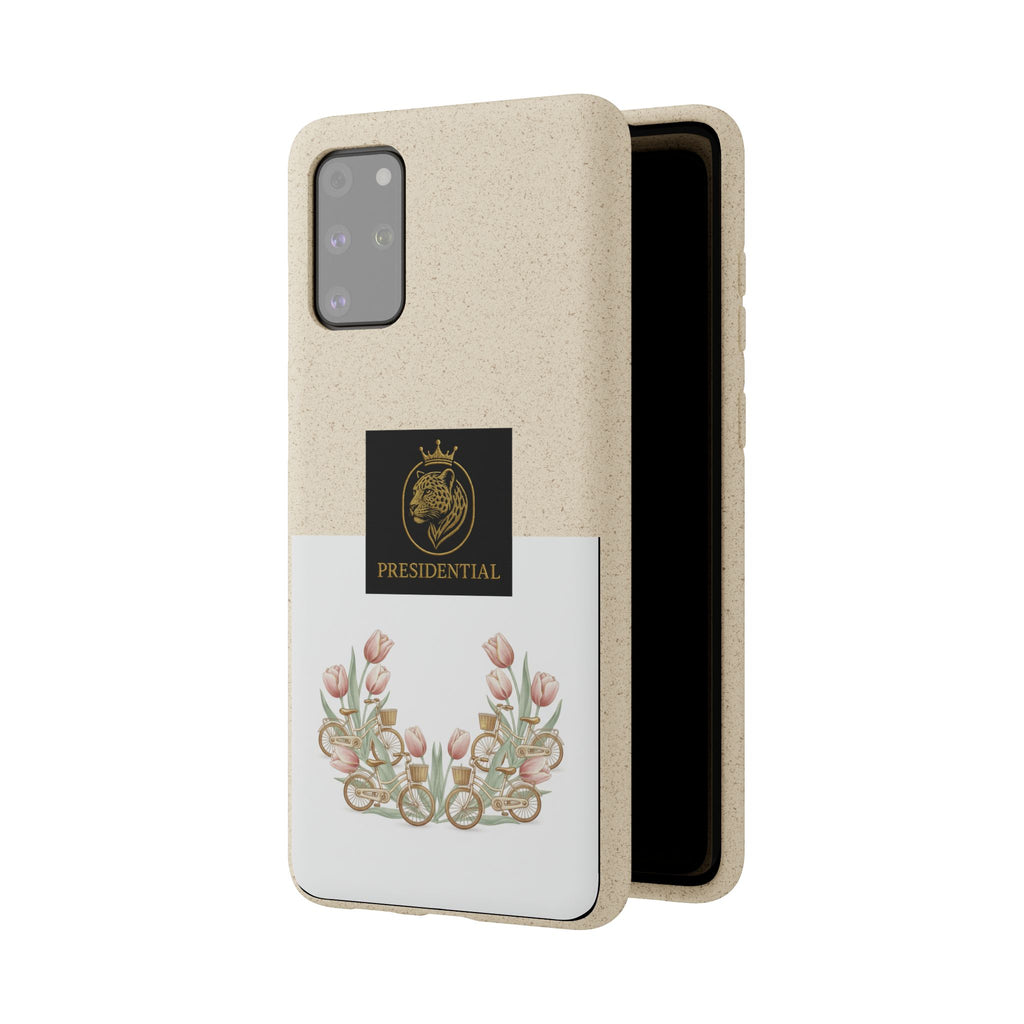 Biodegradable Phone Case — Presidential Lion Crest with Floral Wreath