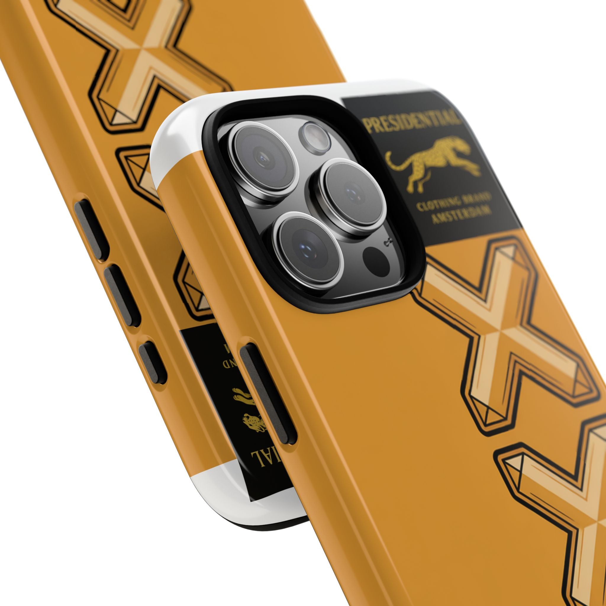 Amsterdam XXX Gold Tough Phone Case – Presidential Lion Design