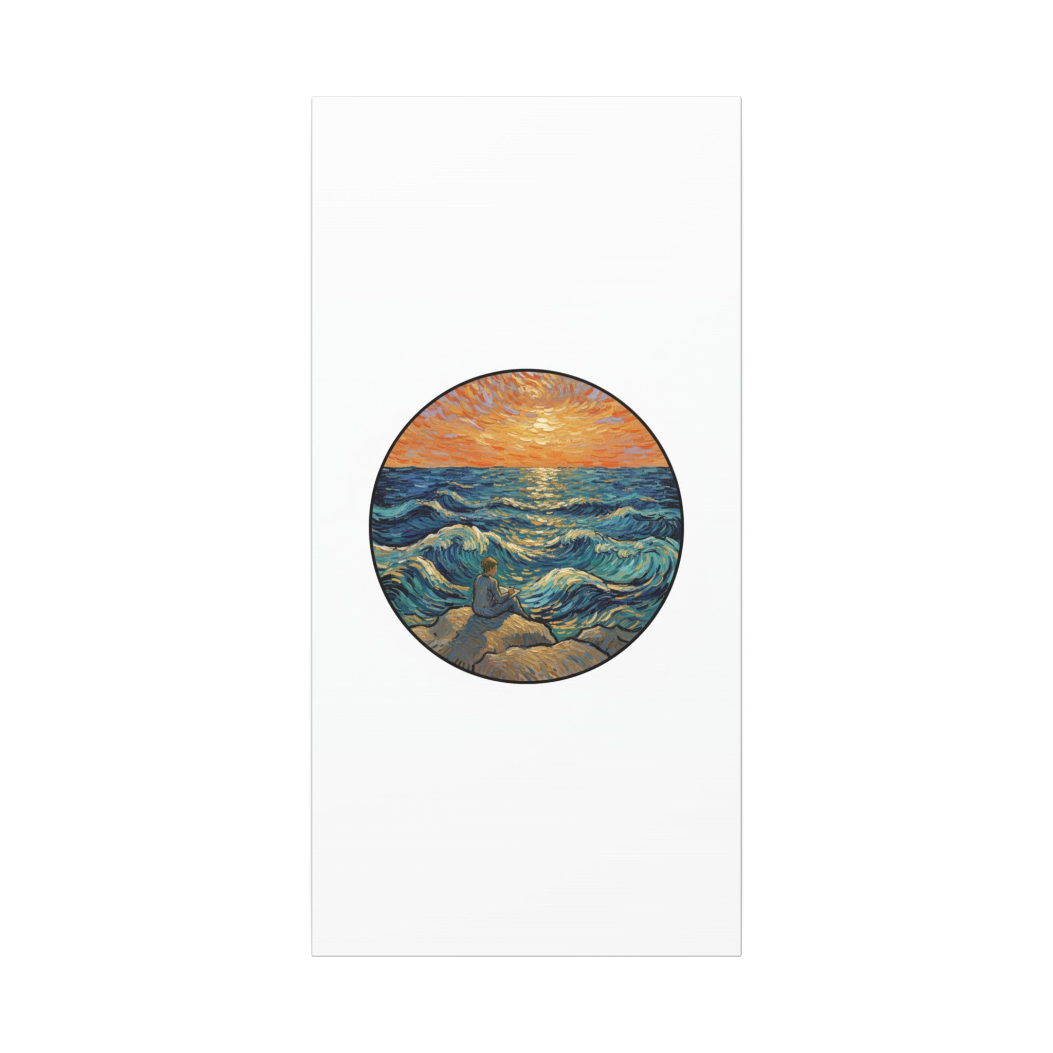 Presidential Sunset Figure Canvas — Ocean Edition