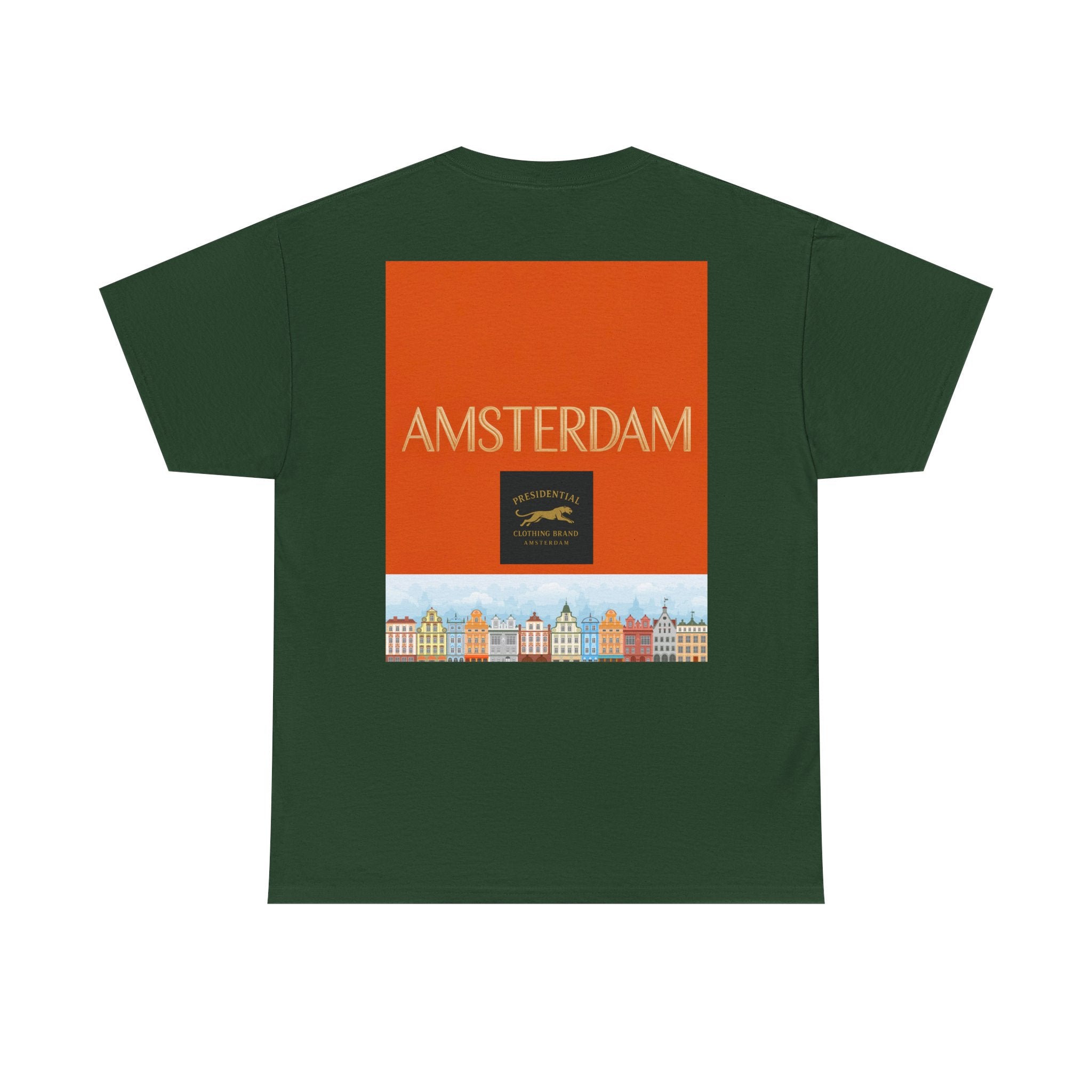 Amsterdam Tulip Graphic Tee — Vintage Cityscape Travel T‑Shirt