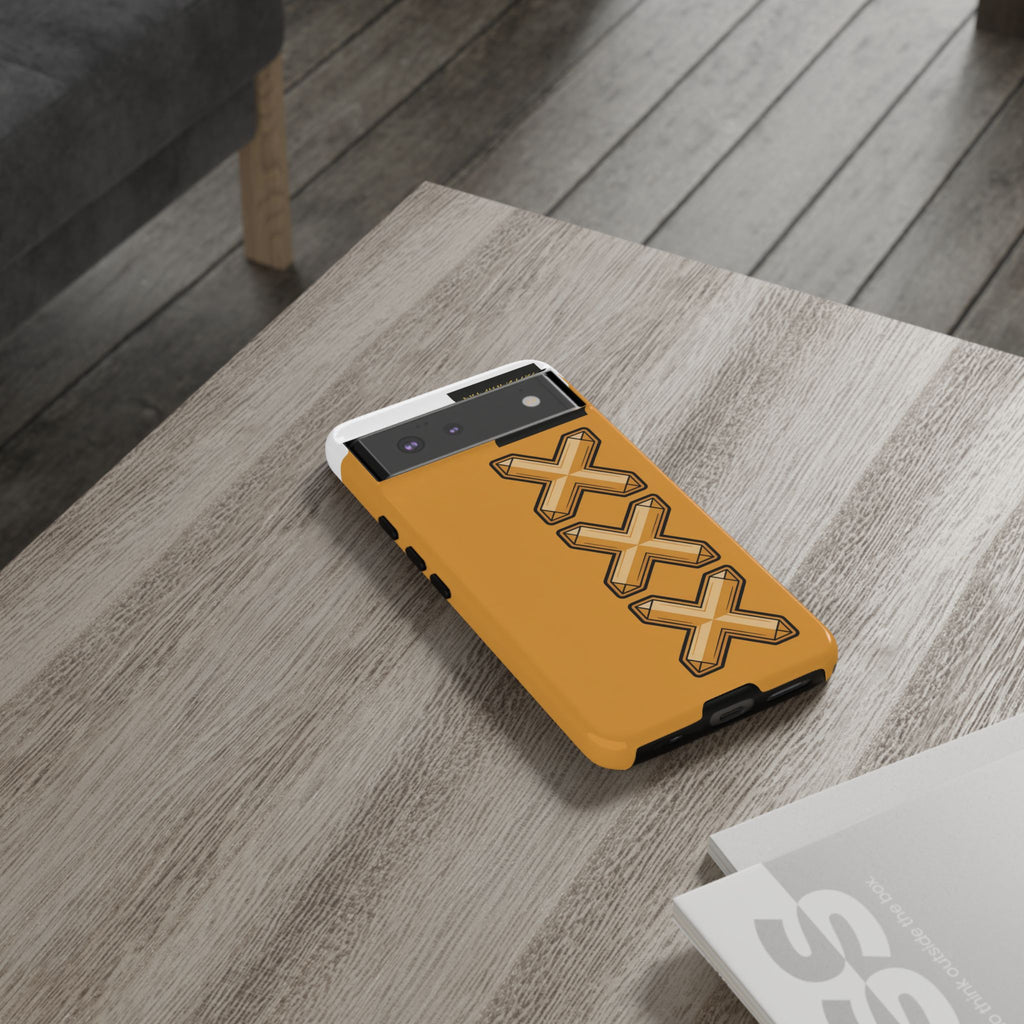 Amsterdam XXX Gold Tough Phone Case – Presidential Lion Design