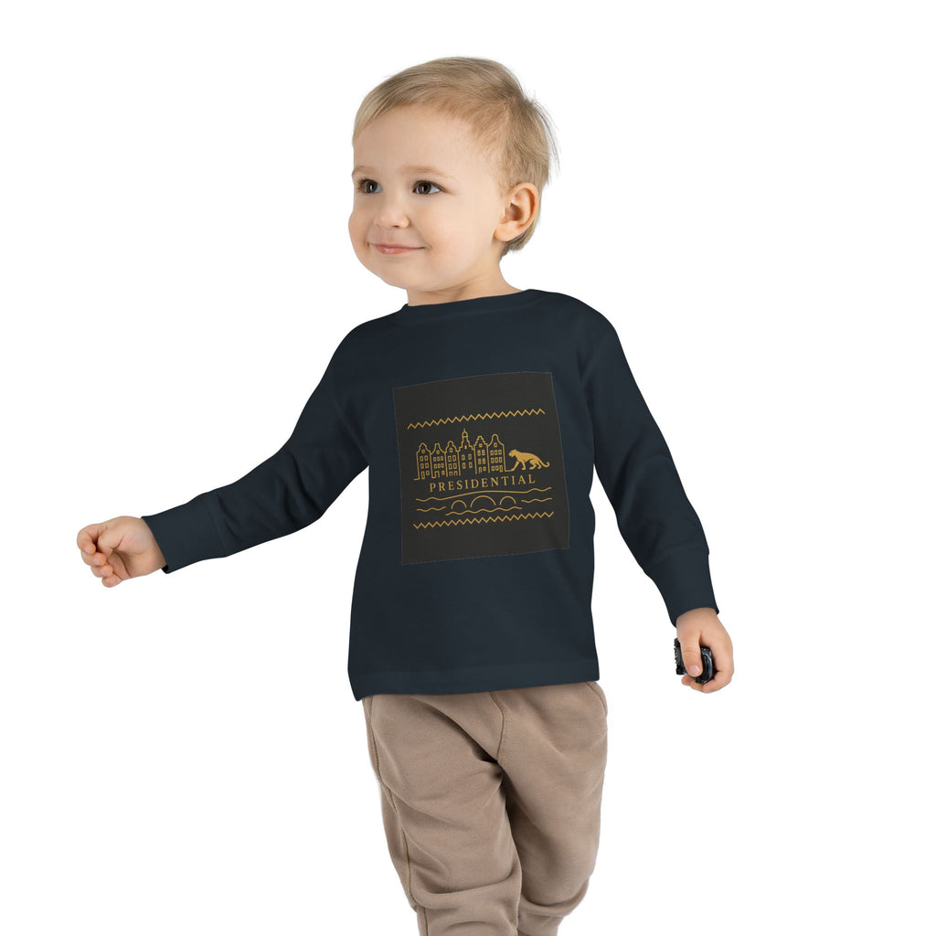 Presidential Leopard Toddler Long Sleeve Tee