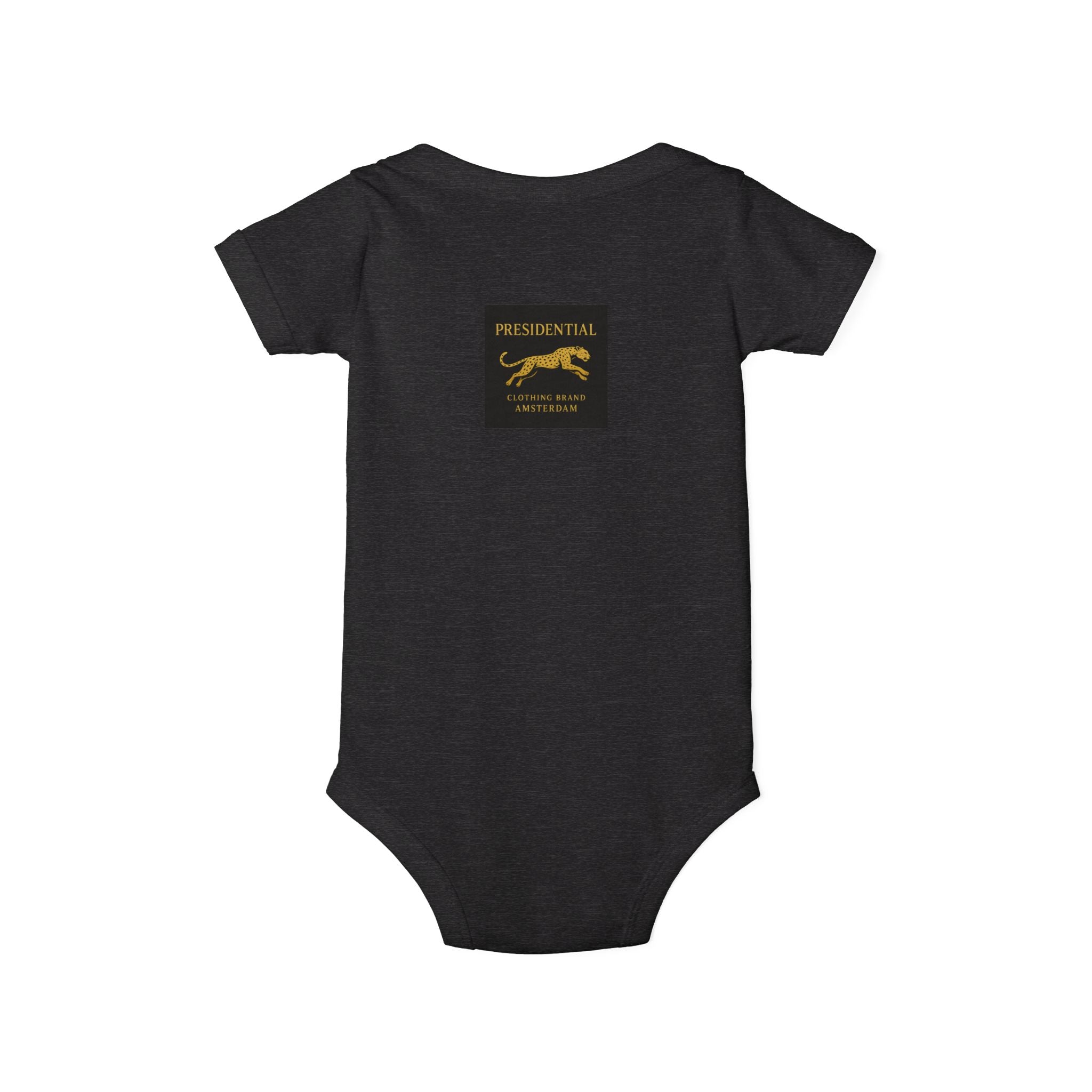 Infant One-Piece Bodysuit — 'Presidential' Gold Lion Logo Baby Bodysuit