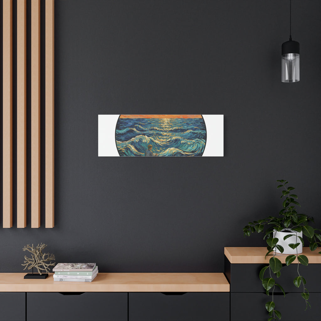 Presidential Sunset Figure Canvas — Ocean Edition