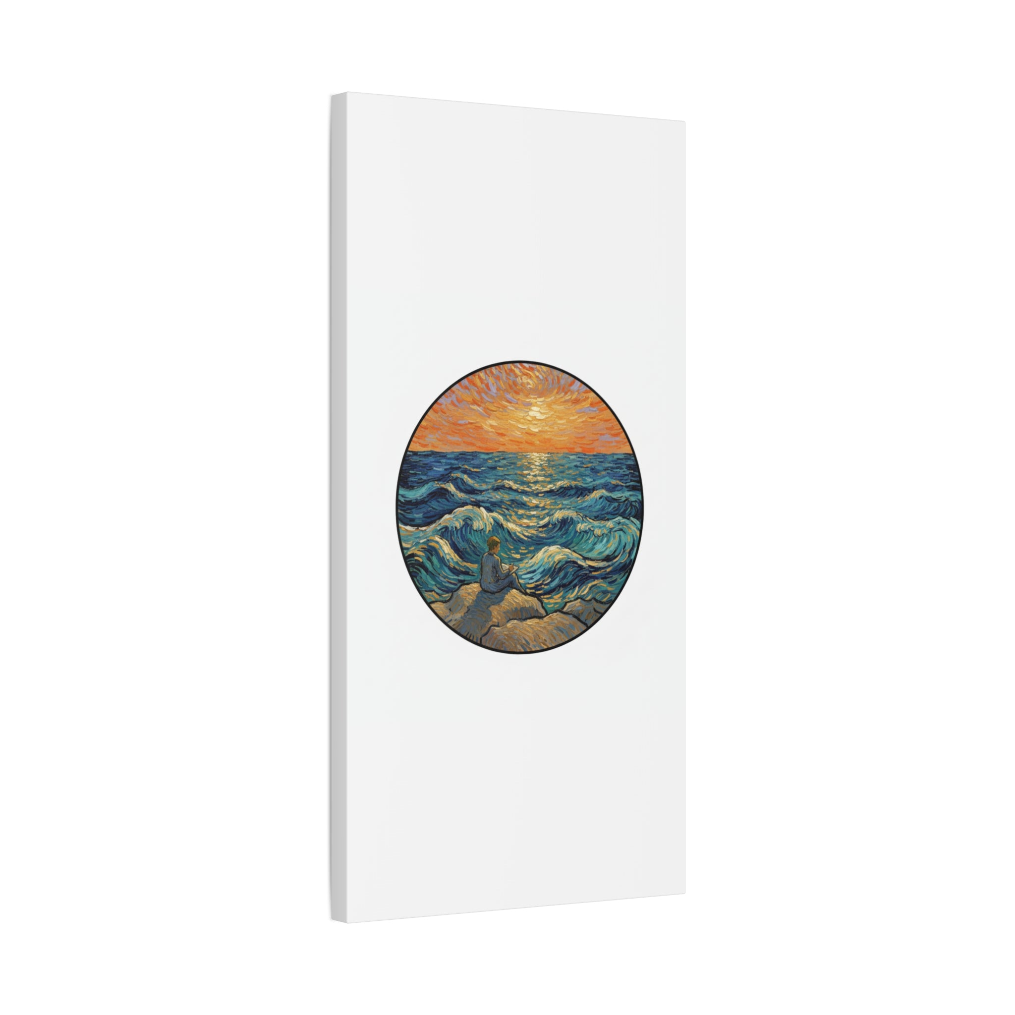 Presidential Sunset Figure Canvas — Ocean Edition