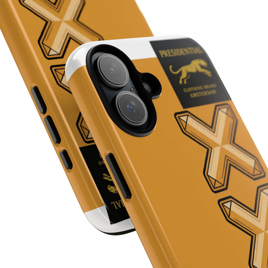 Amsterdam XXX Gold Tough Phone Case – Presidential Lion Design