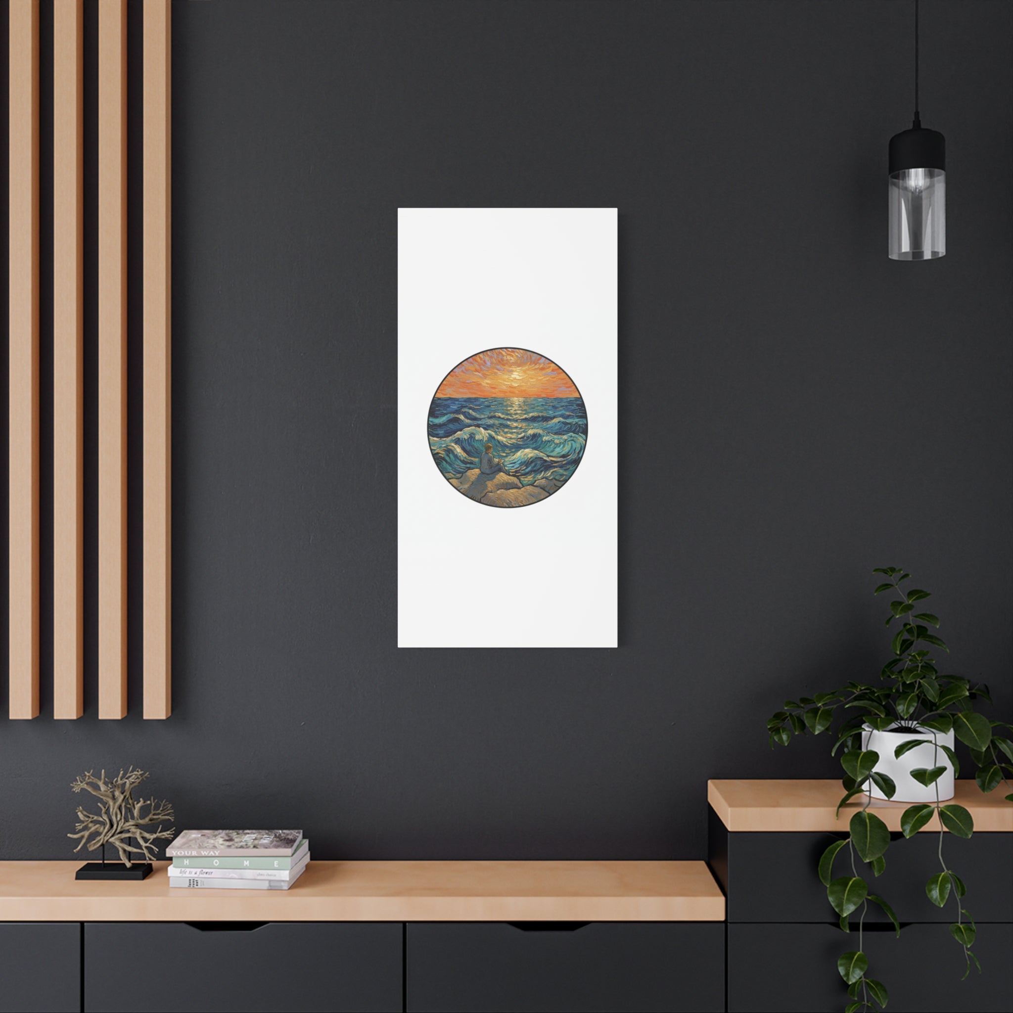 Presidential Sunset Figure Canvas — Ocean Edition