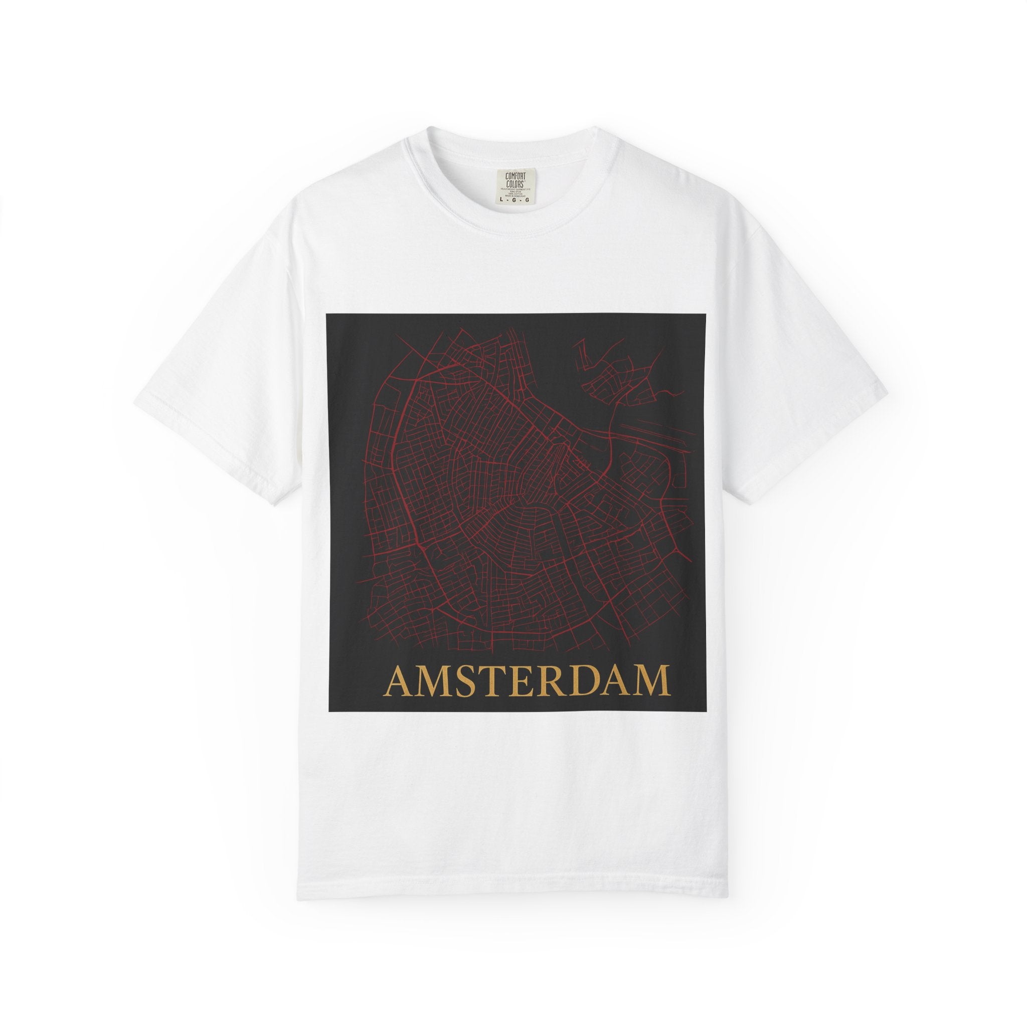 Amsterdam Map & Lemon Bike T-Shirt