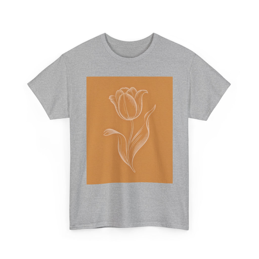 Amsterdam Tulip Graphic Tee — Vintage Cityscape Travel T‑Shirt