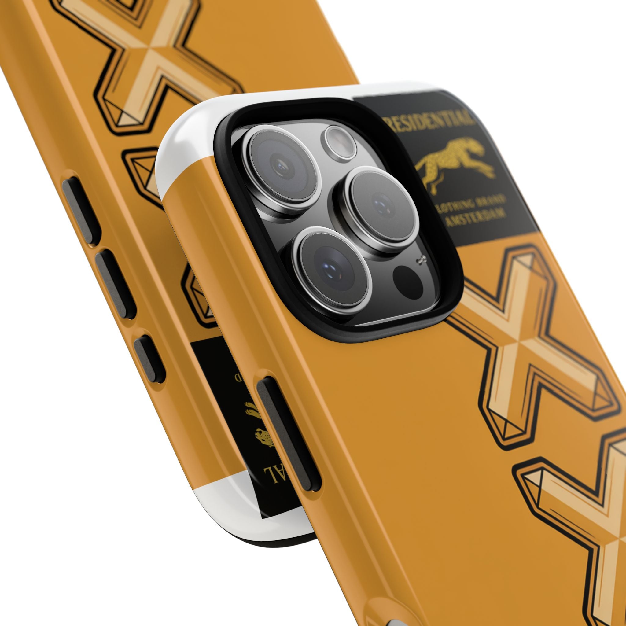 Amsterdam XXX Gold Tough Phone Case – Presidential Lion Design