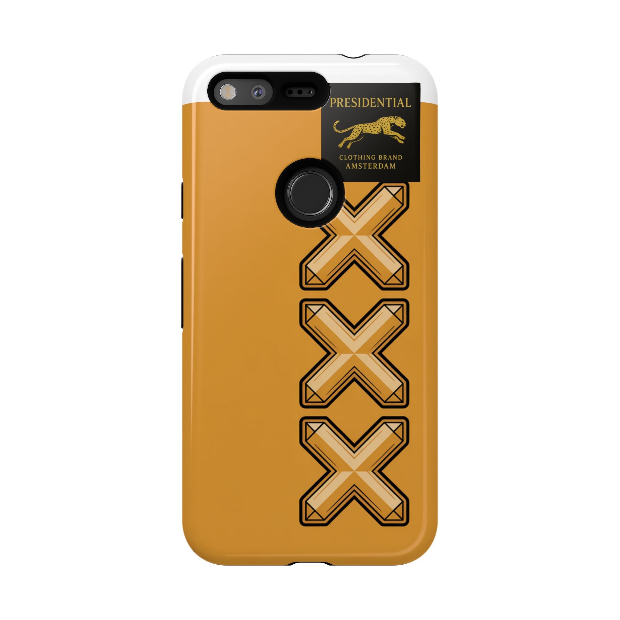 Amsterdam XXX Gold Tough Phone Case – Presidential Lion Design