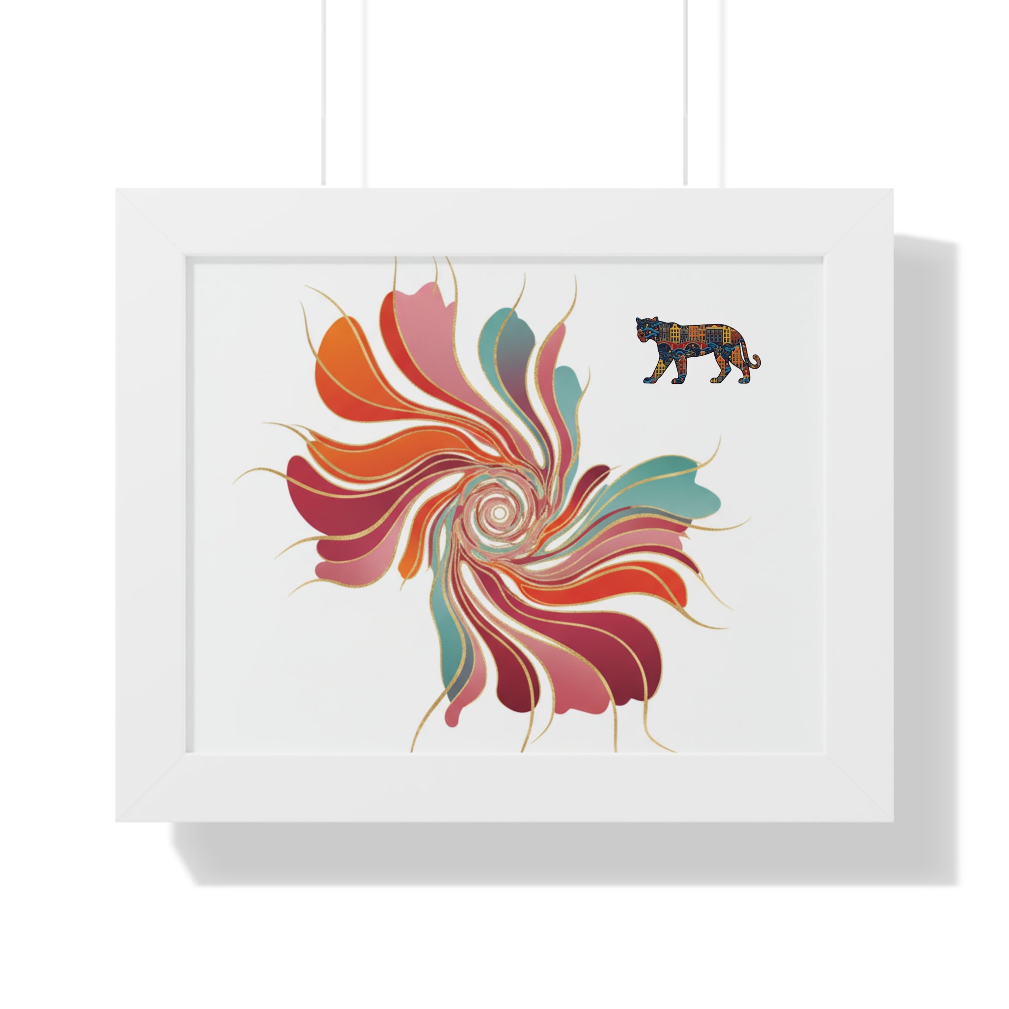 Presidential Floral Swirl Poster — Abstract Edition