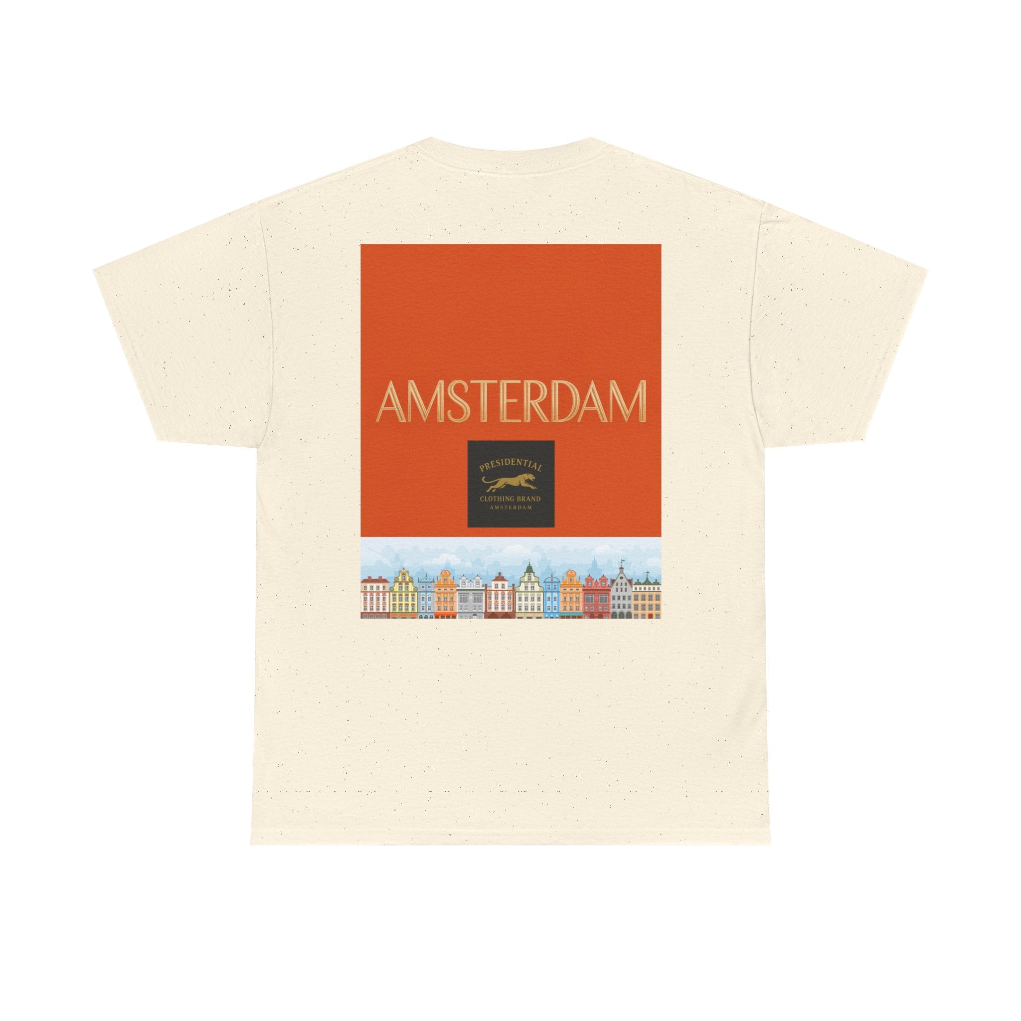 Amsterdam Tulip Graphic Tee — Vintage Cityscape Travel T‑Shirt