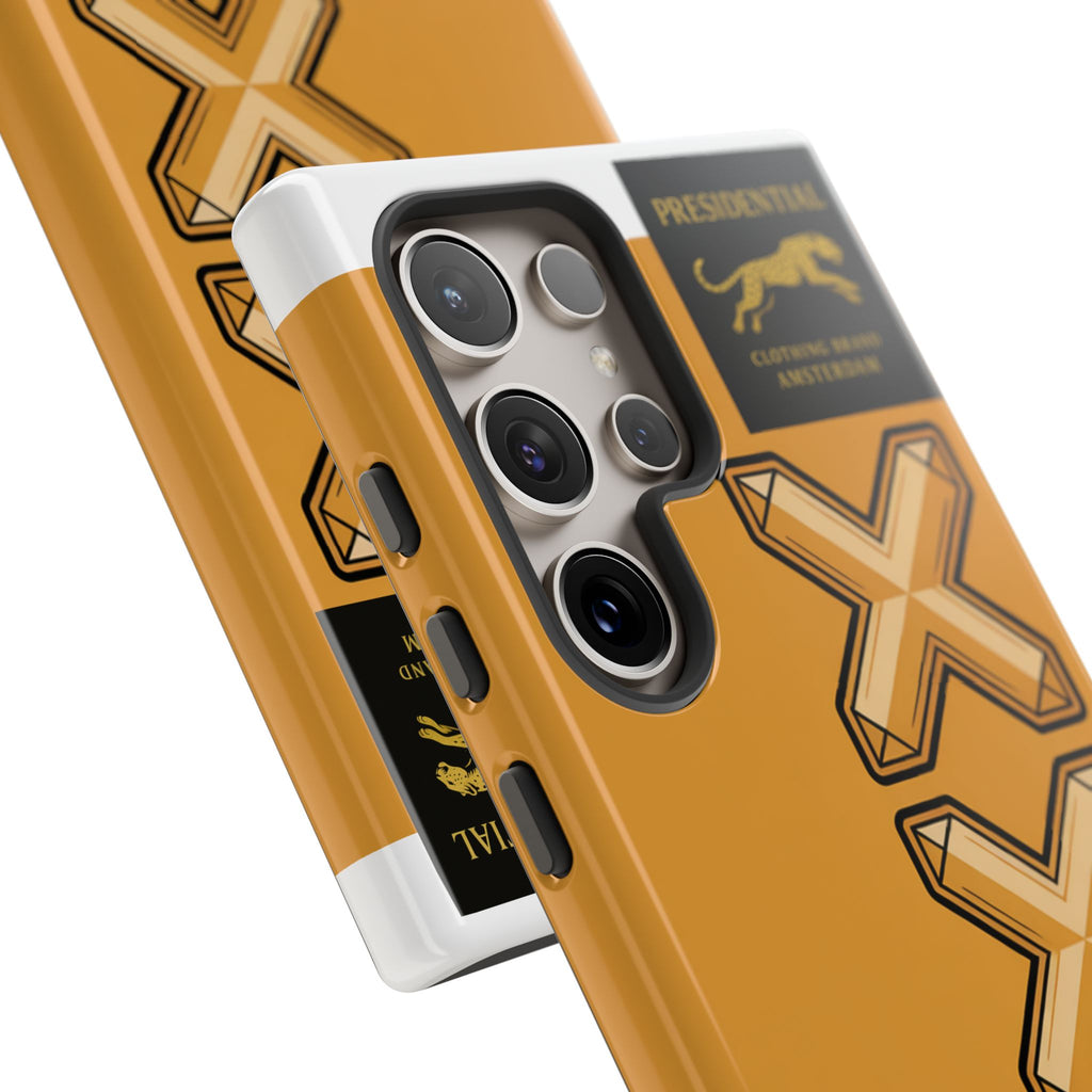 Amsterdam XXX Gold Tough Phone Case – Presidential Lion Design
