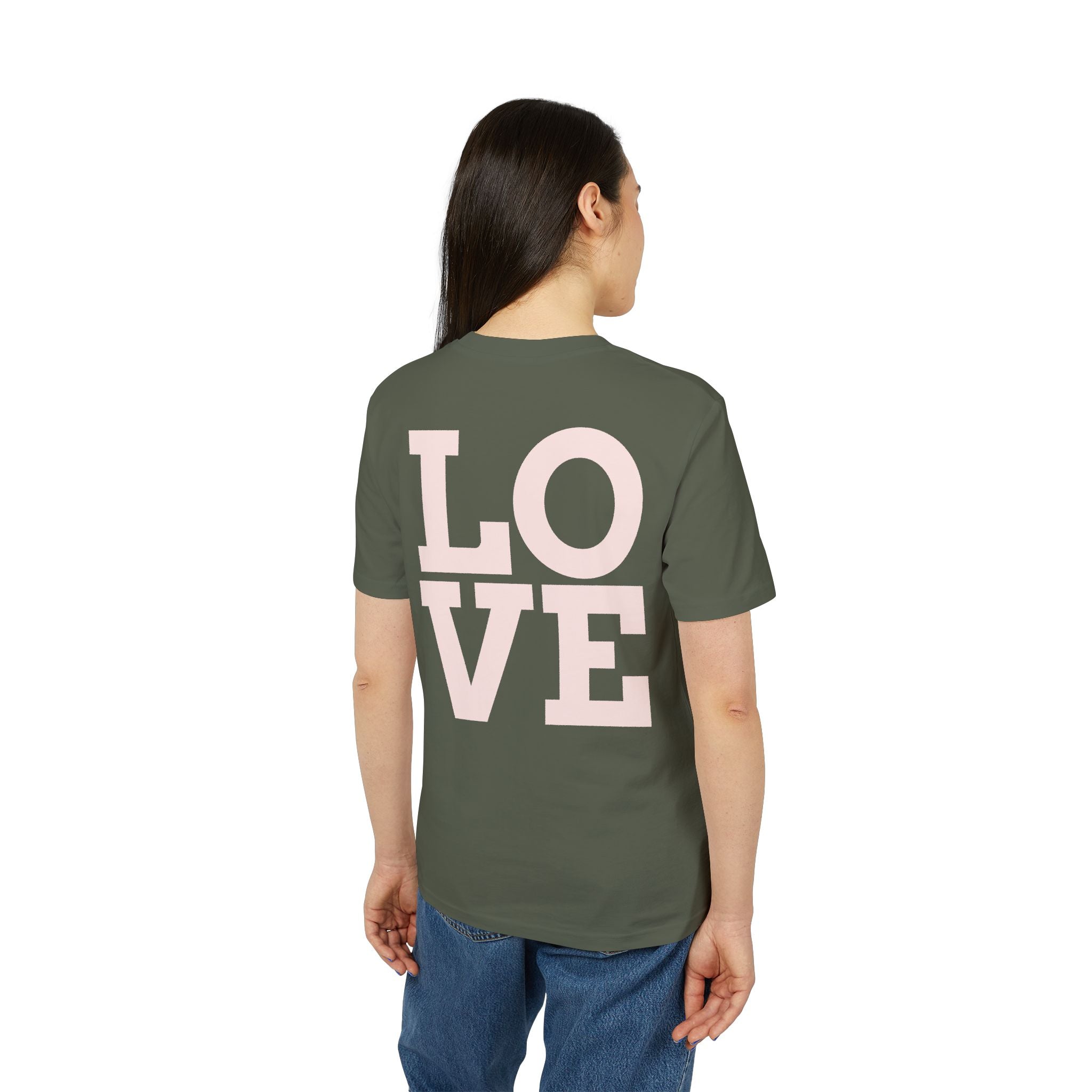 Daisy Love Graphic T-Shirt — Pink Floral Front Daisy with 'LOVE' Back Print