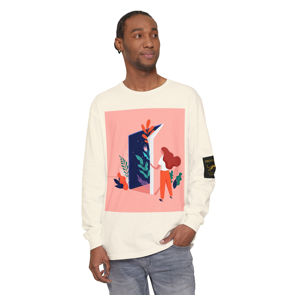 Long Sleeve T-Shirt — Modern Botanical Illustrated Graphic