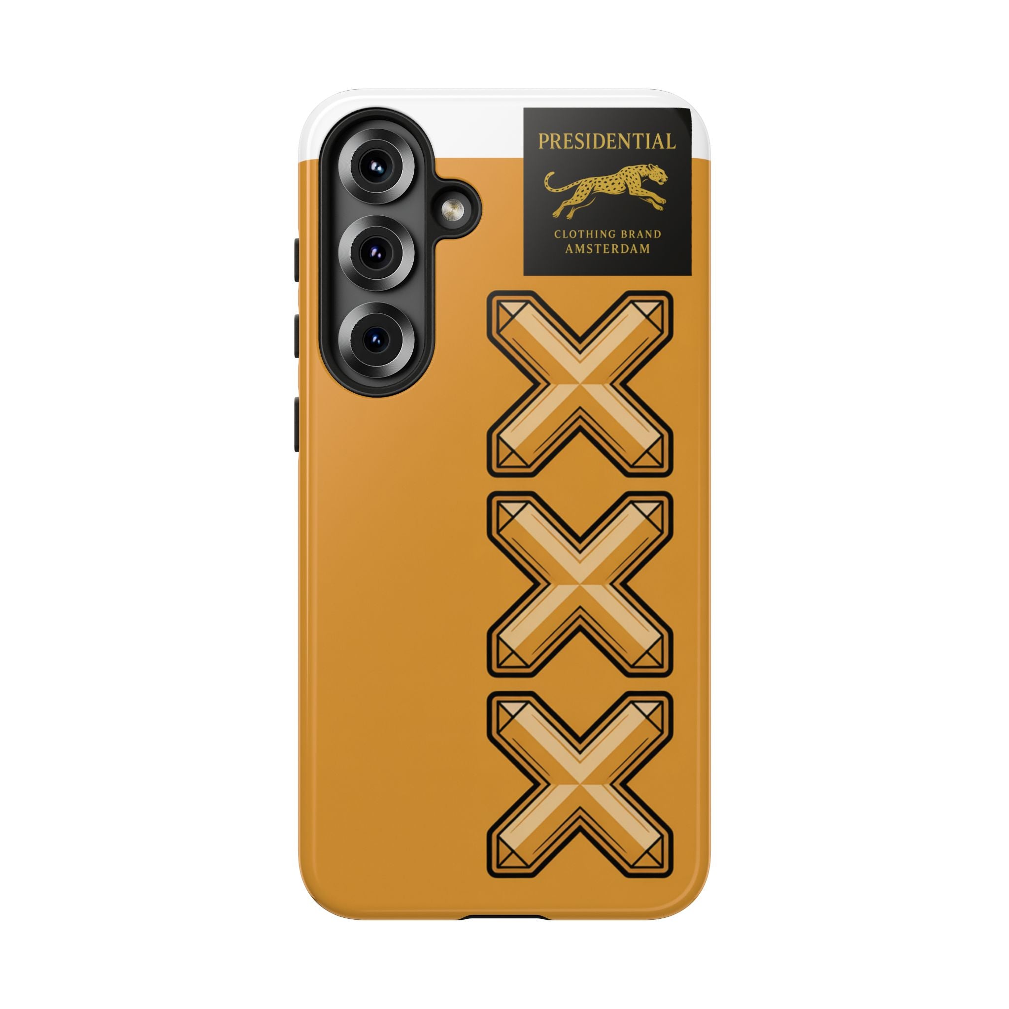 Amsterdam XXX Gold Tough Phone Case – Presidential Lion Design