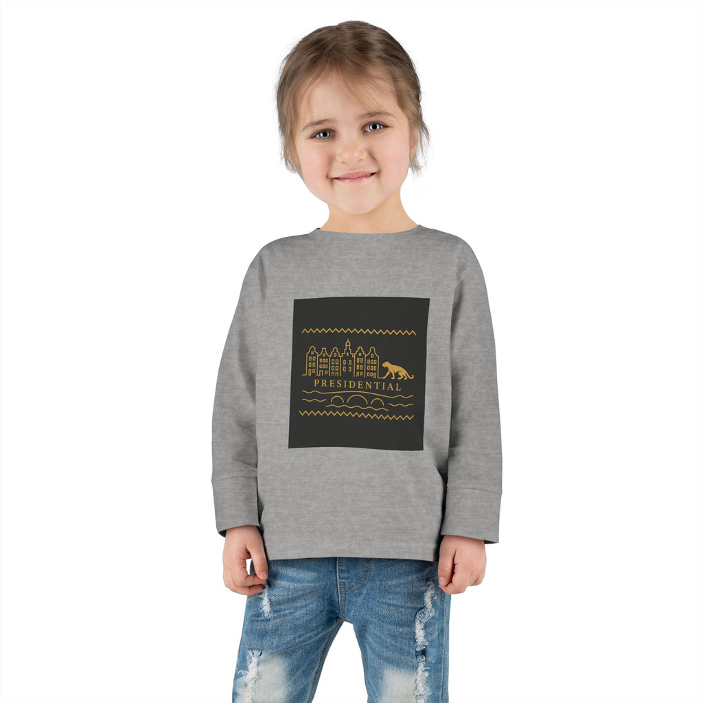 Presidential Leopard Toddler Long Sleeve Tee