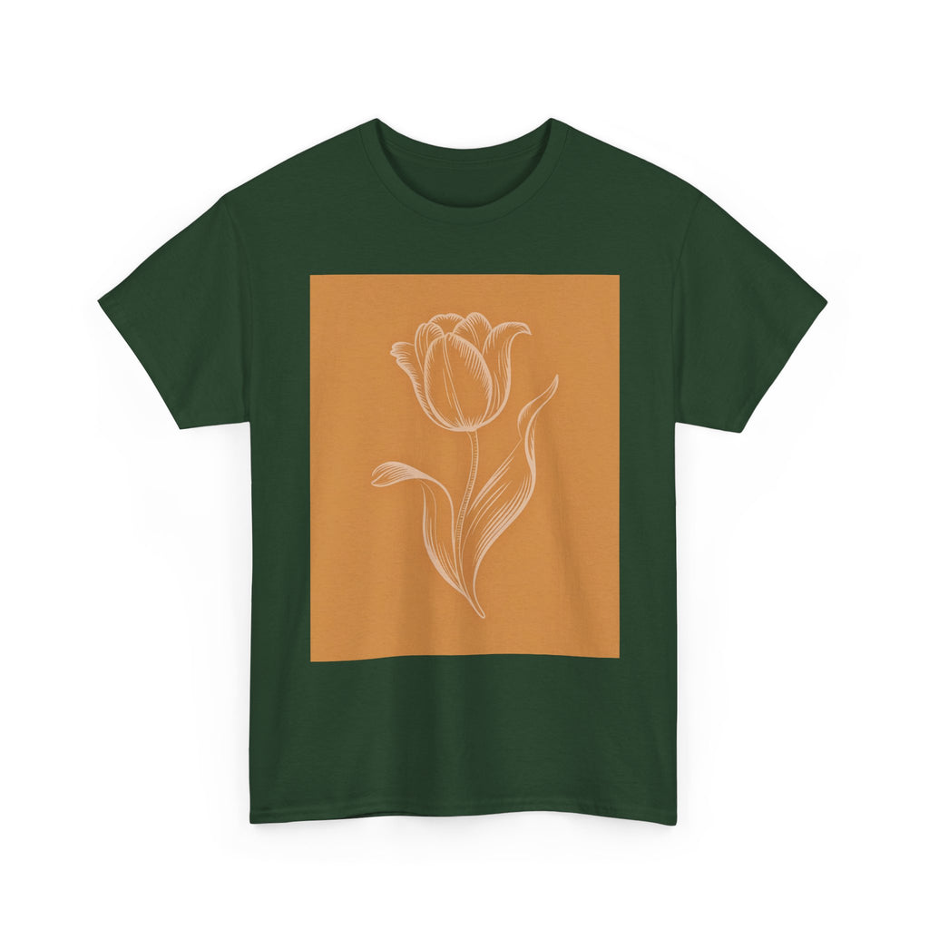 Amsterdam Tulip Graphic Tee — Vintage Cityscape Travel T‑Shirt