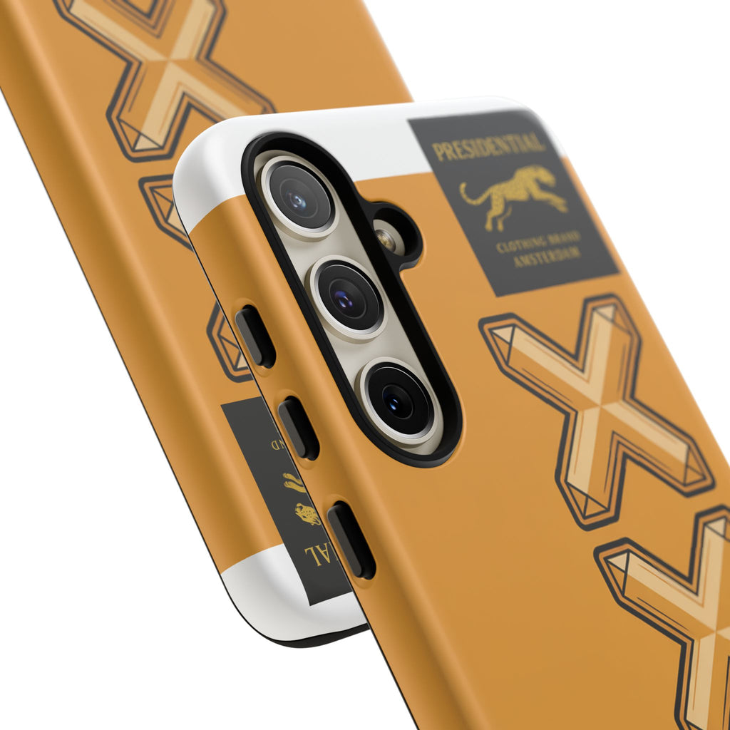 Amsterdam XXX Gold Tough Phone Case – Presidential Lion Design