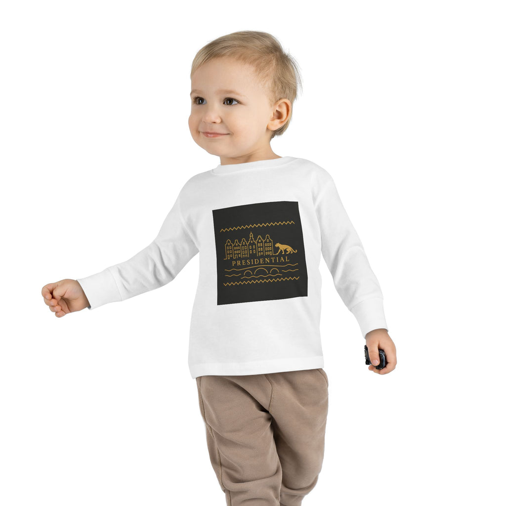 Presidential Leopard Toddler Long Sleeve Tee
