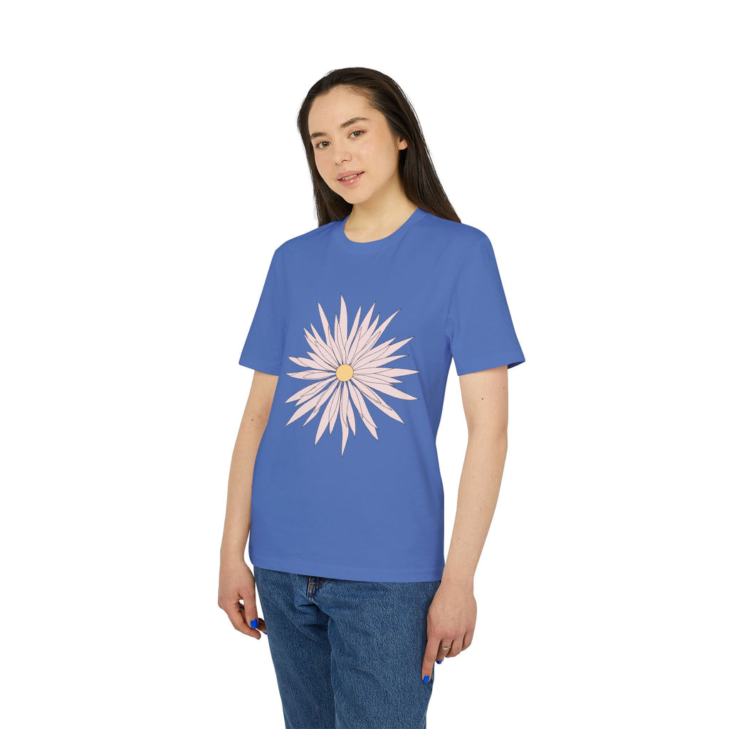 Daisy Love Graphic T-Shirt — Pink Floral Front Daisy with 'LOVE' Back Print