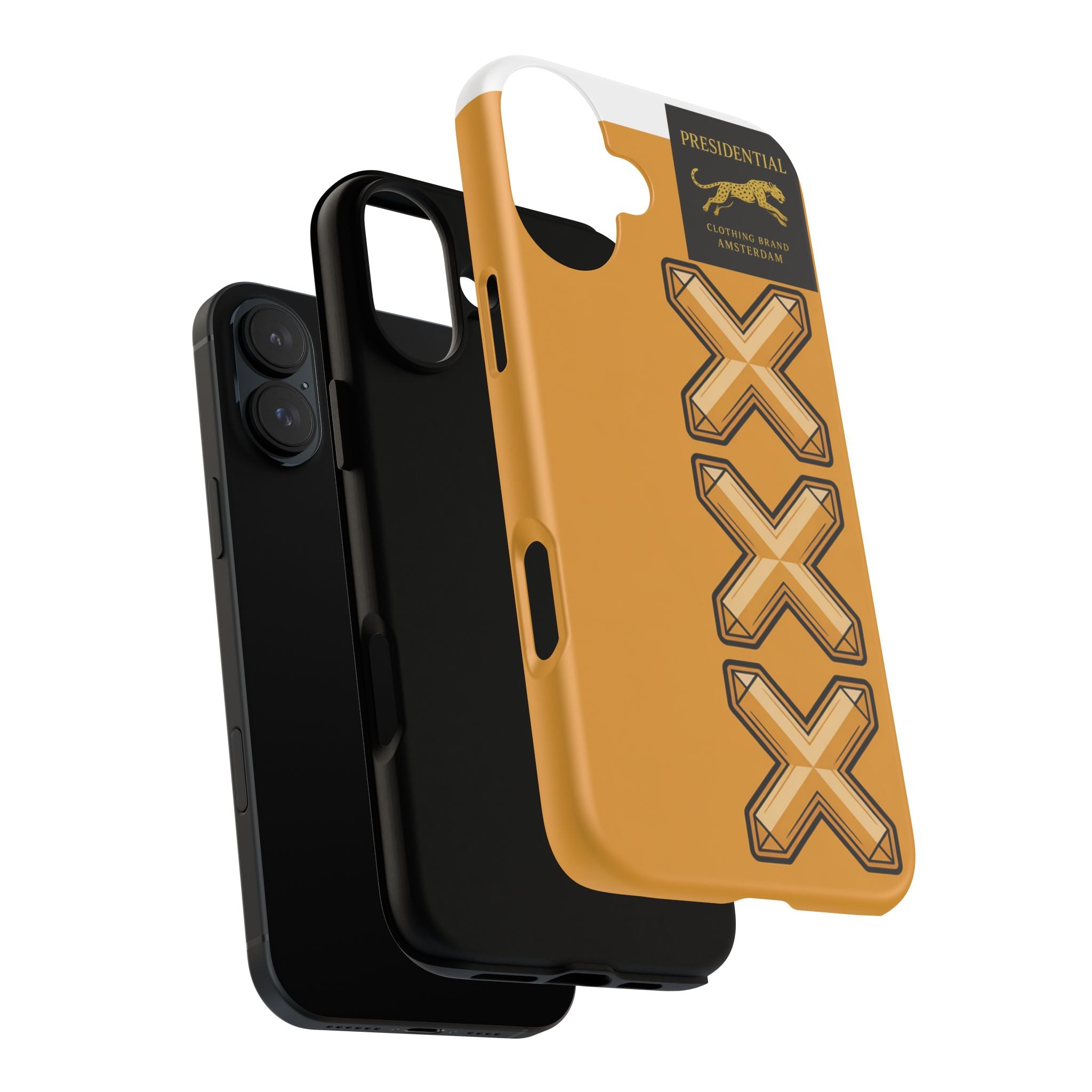 Amsterdam XXX Gold Tough Phone Case – Presidential Lion Design