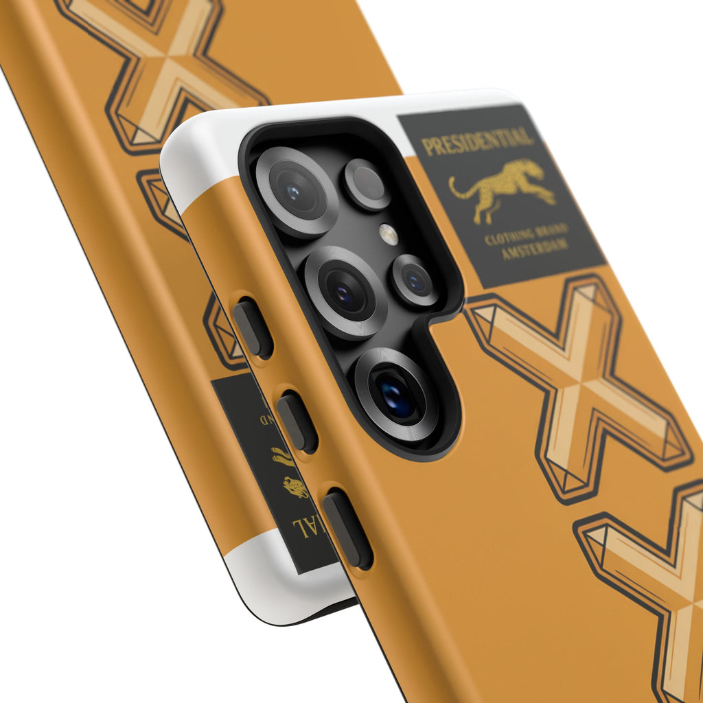 Amsterdam XXX Gold Tough Phone Case – Presidential Lion Design
