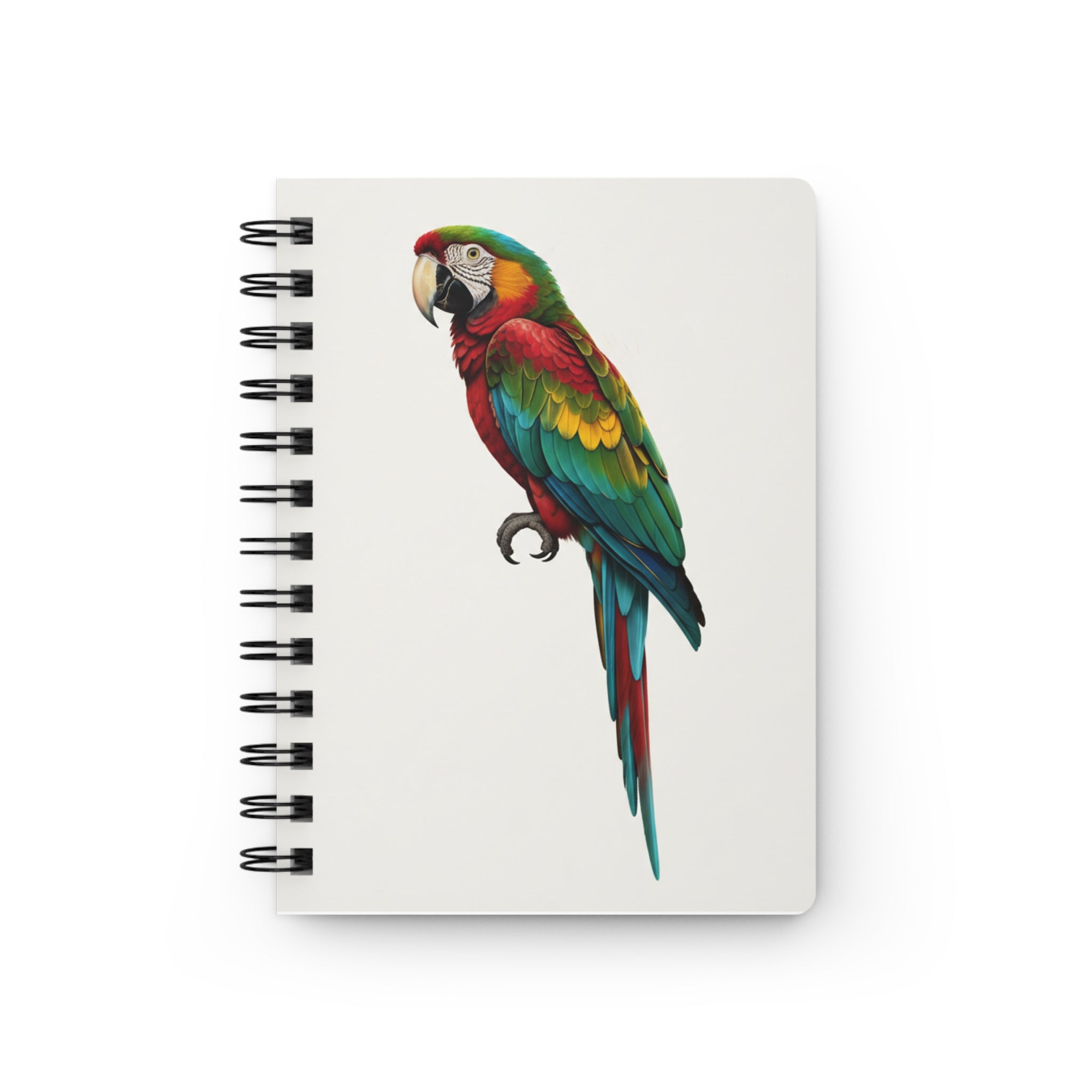 Tropical Parrot Spiral Notebook — Colorful Macaw Journal for Travel, Nature & Daily Notes