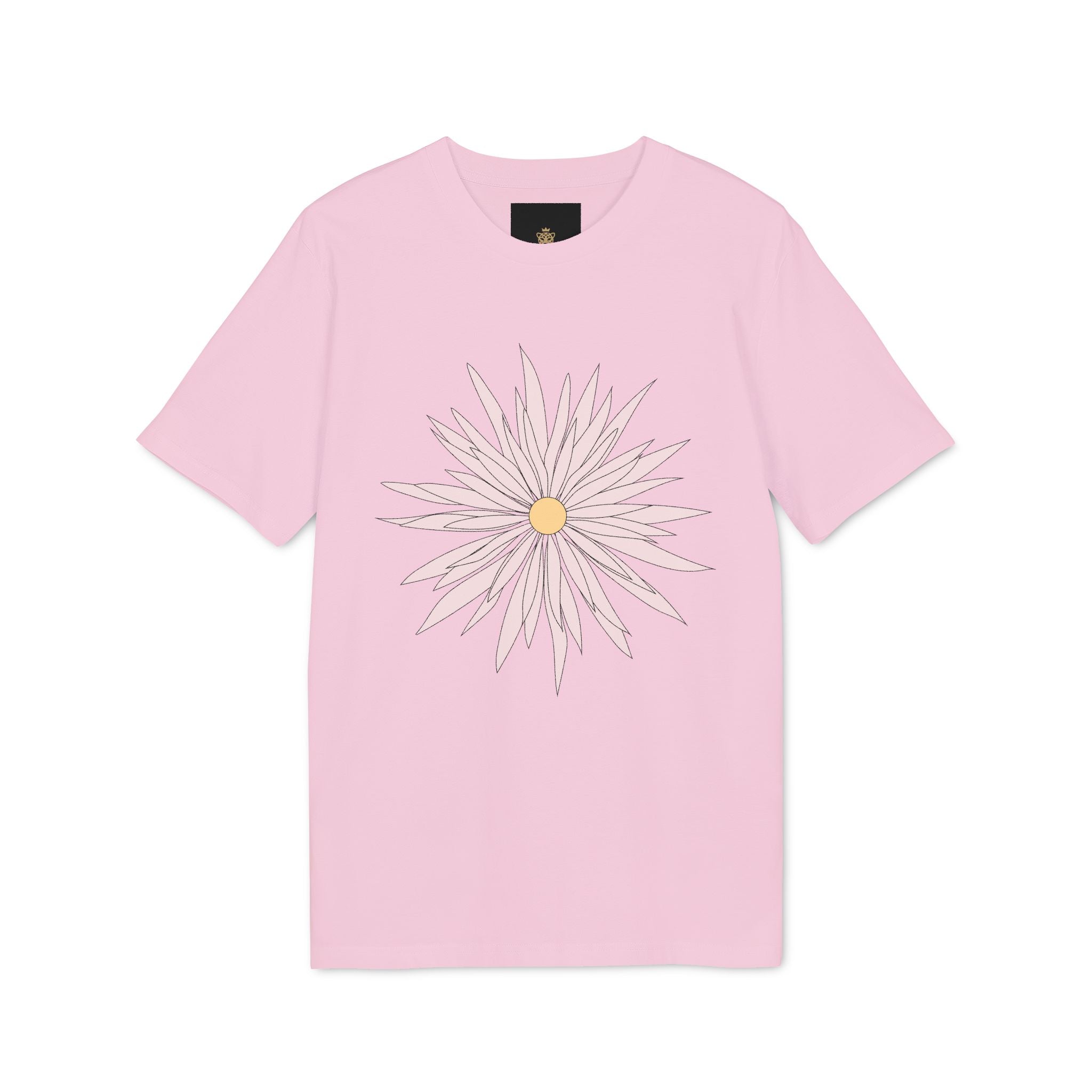 Daisy Love Graphic T-Shirt — Pink Floral Front Daisy with 'LOVE' Back Print