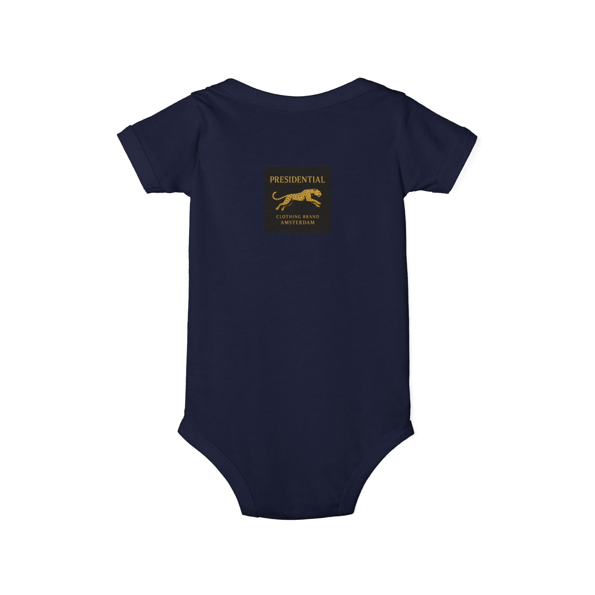 Infant One-Piece Bodysuit — 'Presidential' Gold Lion Logo Baby Bodysuit