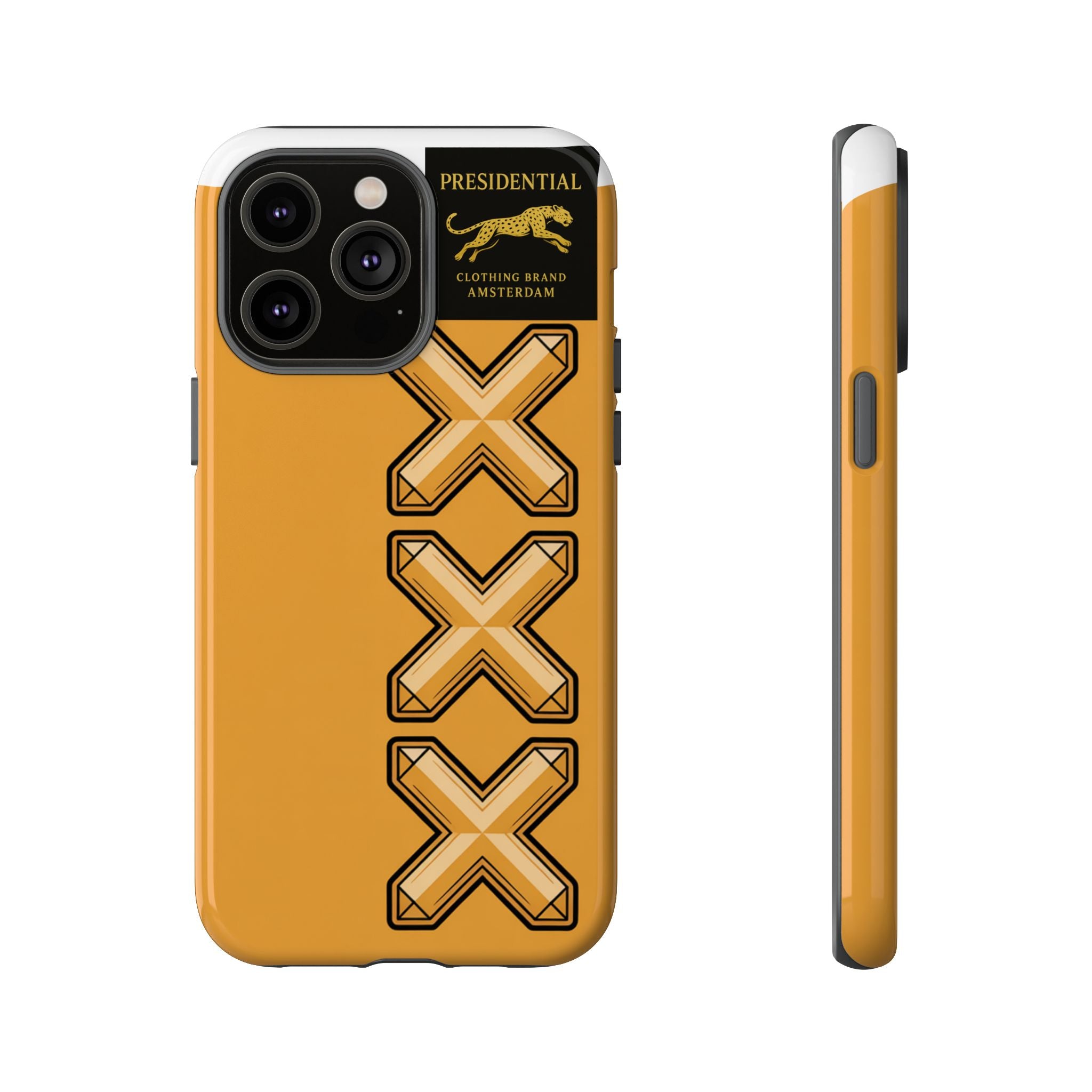 Amsterdam XXX Gold Tough Phone Case – Presidential Lion Design