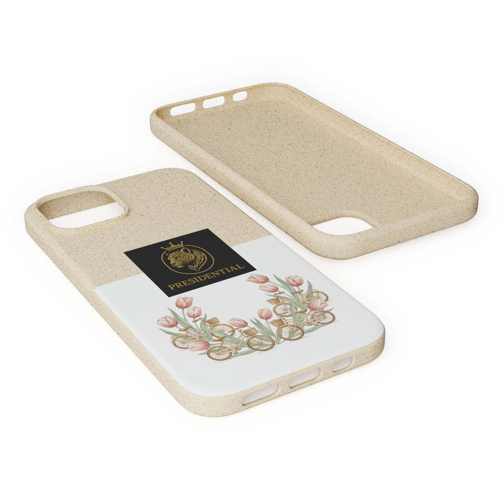Biodegradable Phone Case — Presidential Lion Crest with Floral Wreath