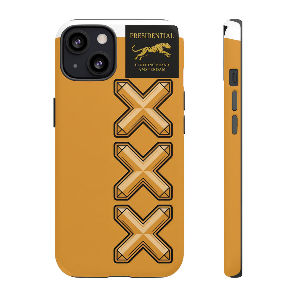 Amsterdam XXX Gold Tough Phone Case – Presidential Lion Design