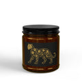 Presidential Amber Glass Candle — Golden Leopard