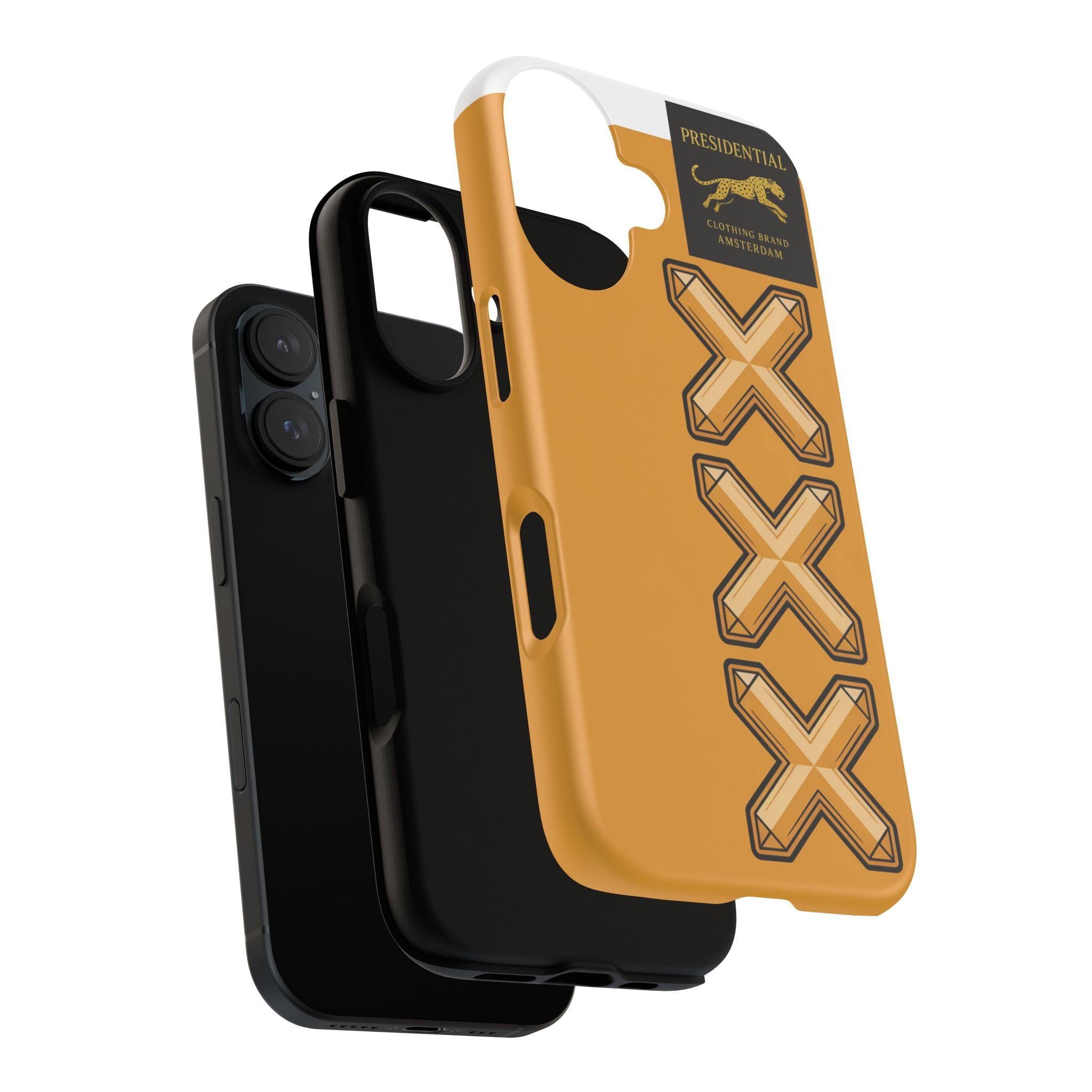 Amsterdam XXX Gold Tough Phone Case – Presidential Lion Design