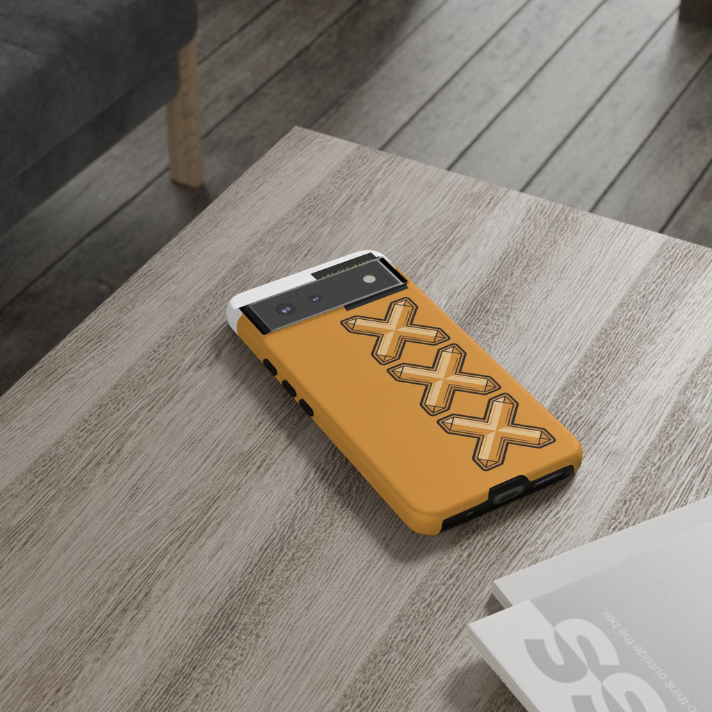 Amsterdam XXX Gold Tough Phone Case – Presidential Lion Design