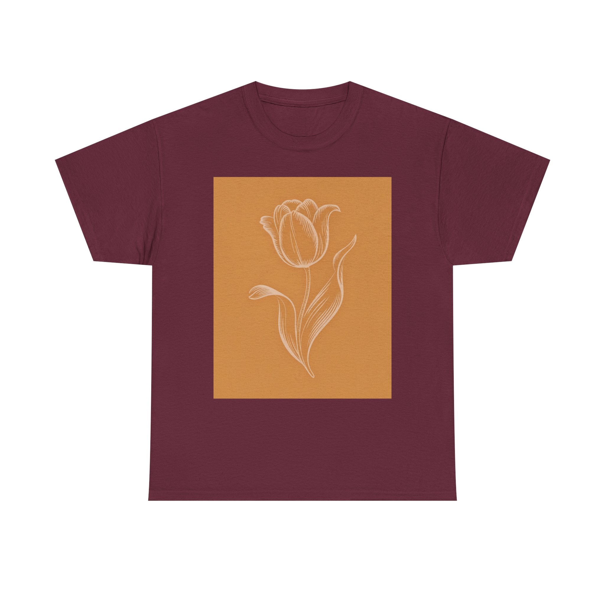 Amsterdam Tulip Graphic Tee — Vintage Cityscape Travel T‑Shirt