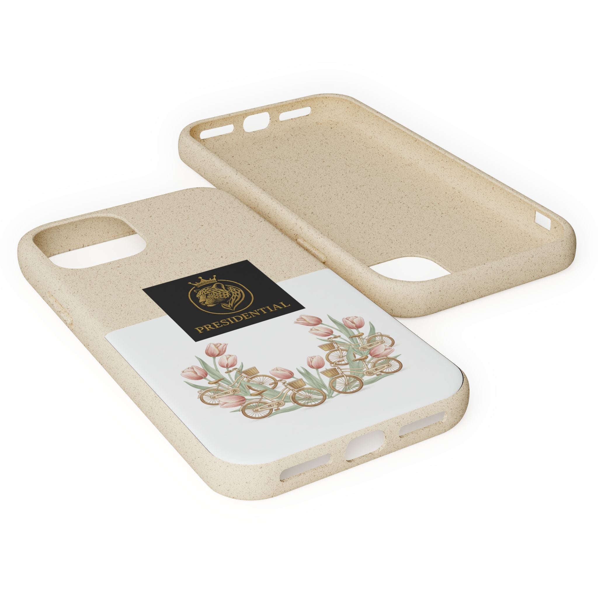 Biodegradable Phone Case — Presidential Lion Crest with Floral Wreath