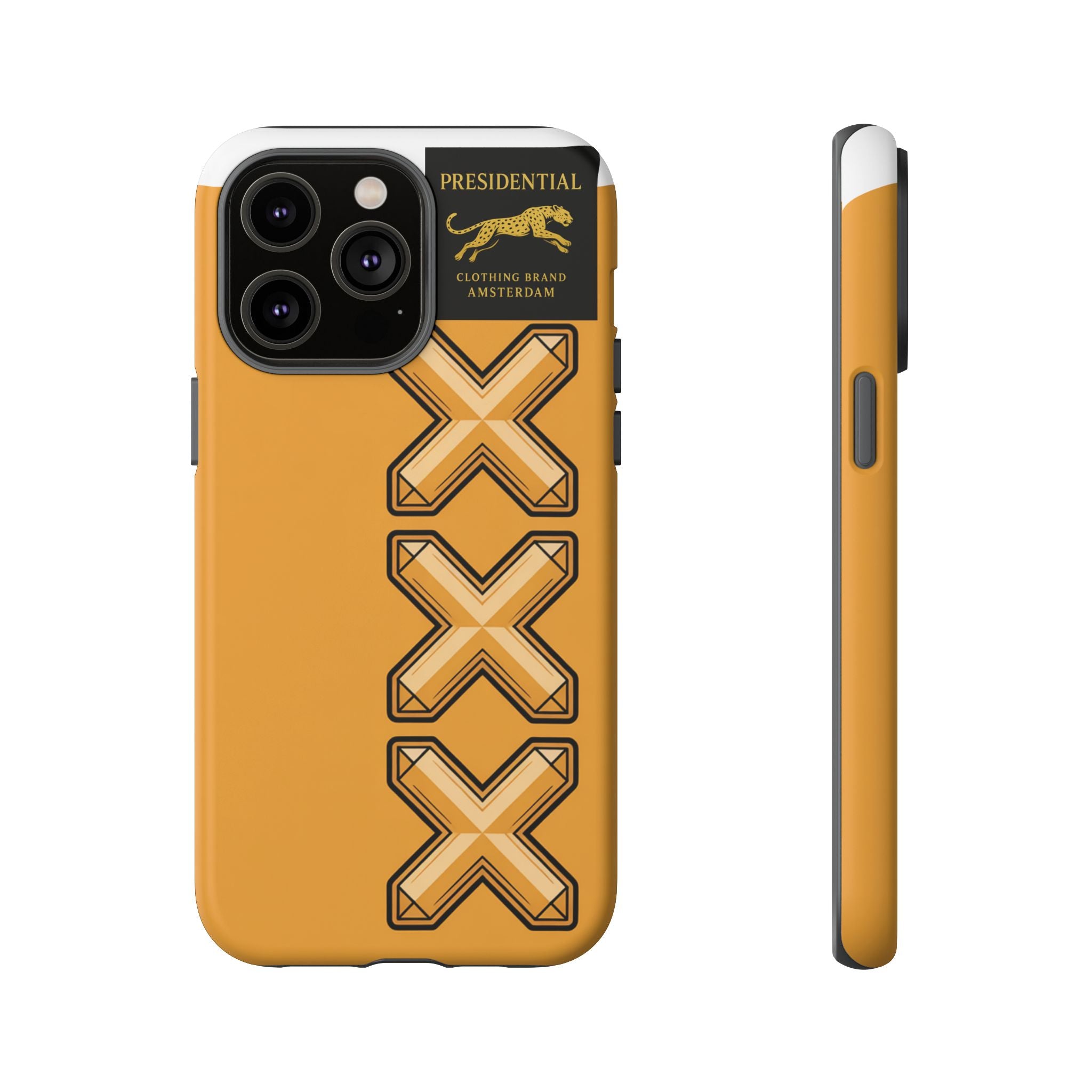 Amsterdam XXX Gold Tough Phone Case – Presidential Lion Design