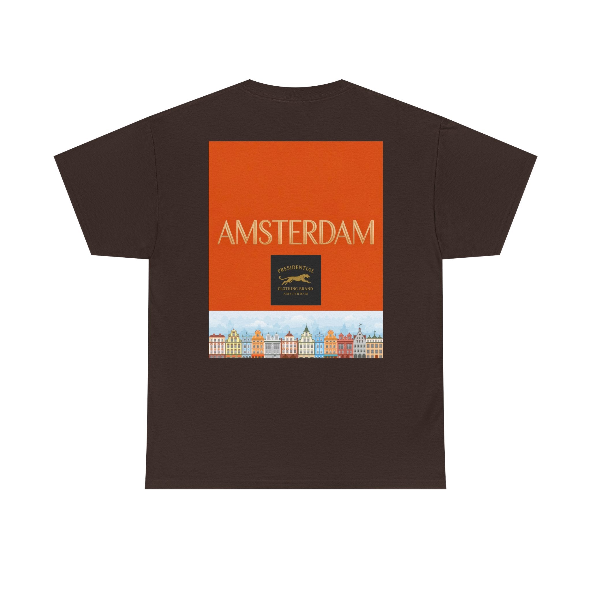 Amsterdam Tulip Graphic Tee — Vintage Cityscape Travel T‑Shirt
