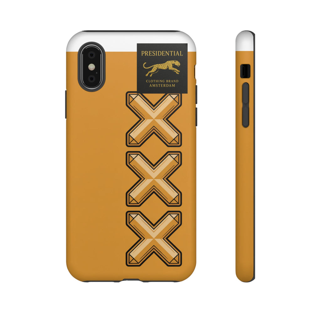 Amsterdam XXX Gold Tough Phone Case – Presidential Lion Design