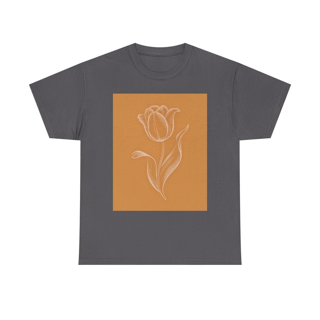 Amsterdam Tulip Graphic Tee — Vintage Cityscape Travel T‑Shirt