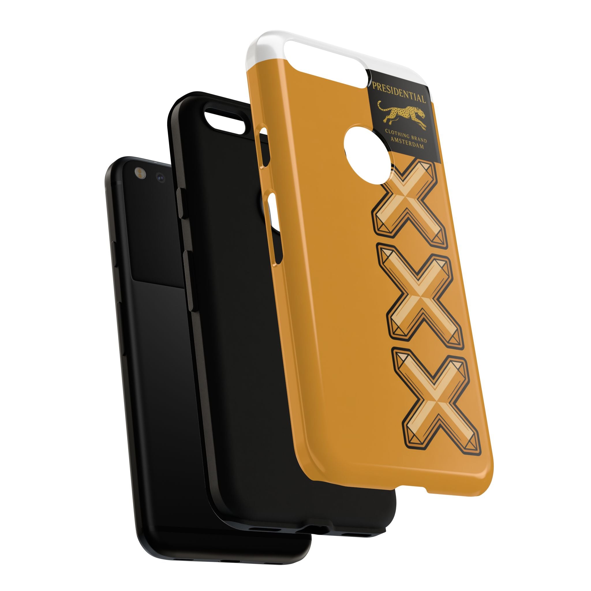 Amsterdam XXX Gold Tough Phone Case – Presidential Lion Design