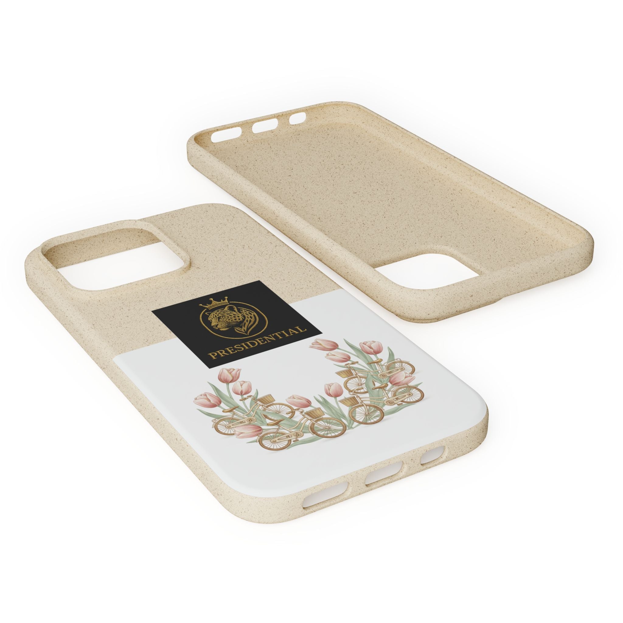 Biodegradable Phone Case — Presidential Lion Crest with Floral Wreath