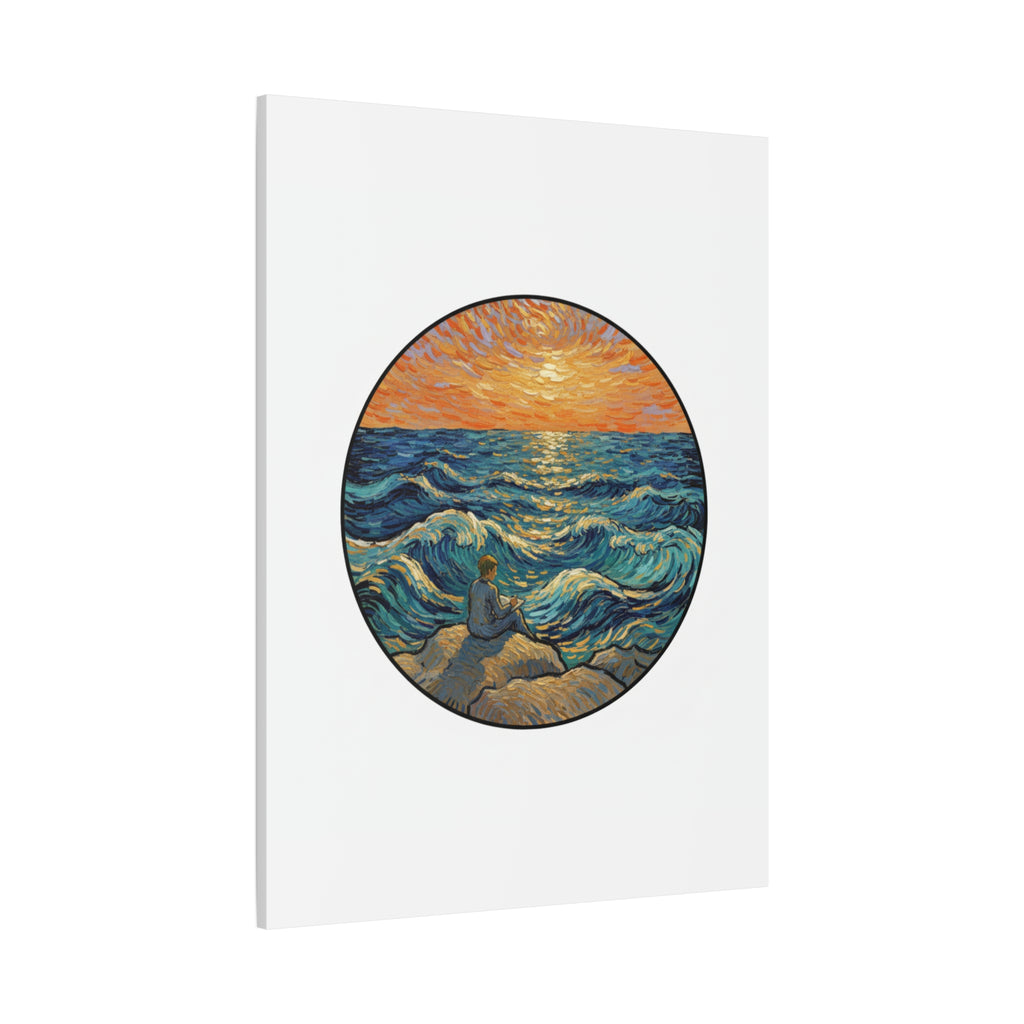 Presidential Sunset Figure Canvas — Ocean Edition