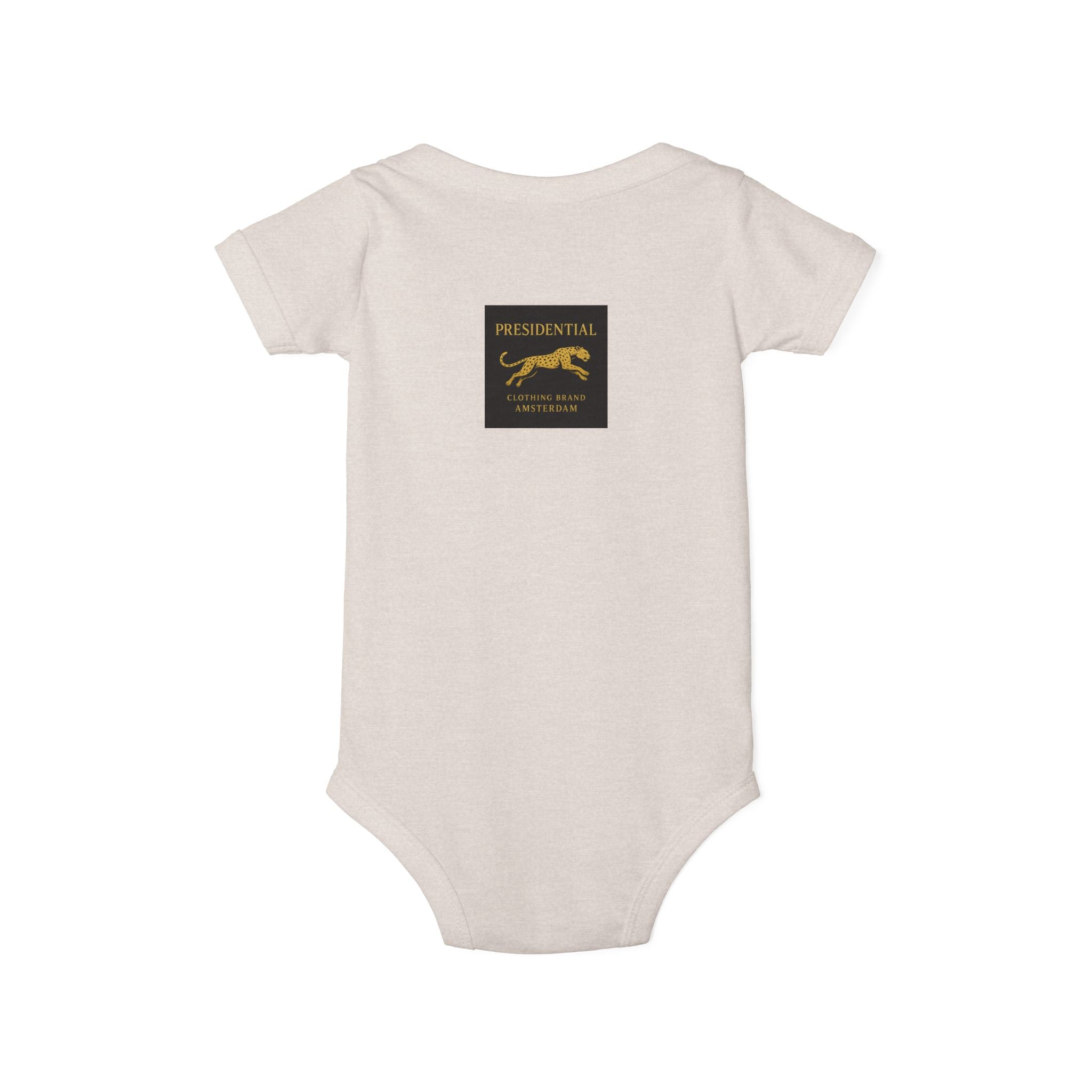 Infant One-Piece Bodysuit — 'Presidential' Gold Lion Logo Baby Bodysuit